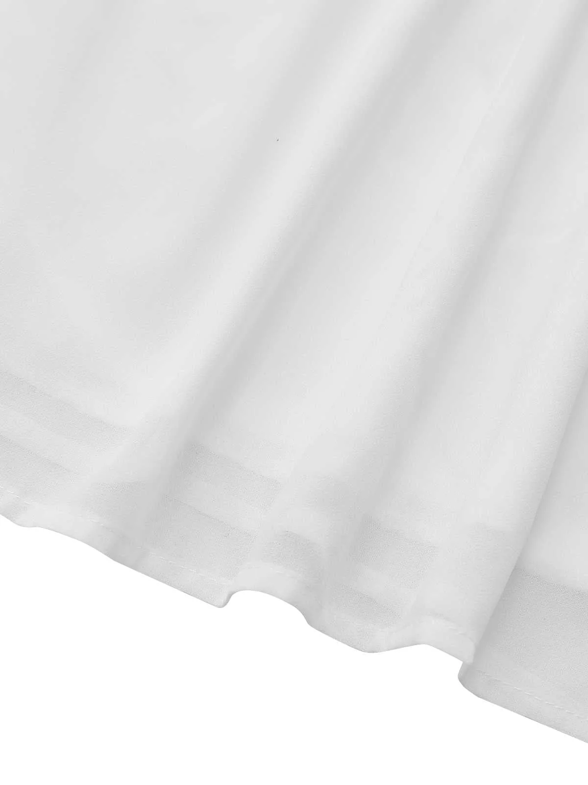 Robe chemise transparente manches longues des années 1970 - Image 7