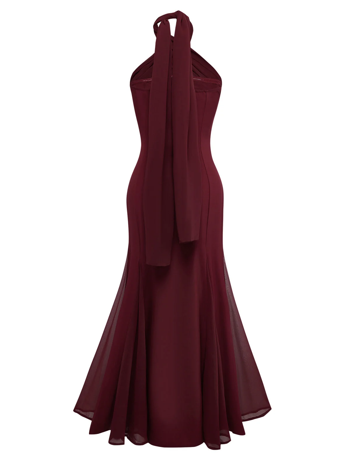 Robe convertible à col licou croisée en mousseline de soie années 1930 - Image 5