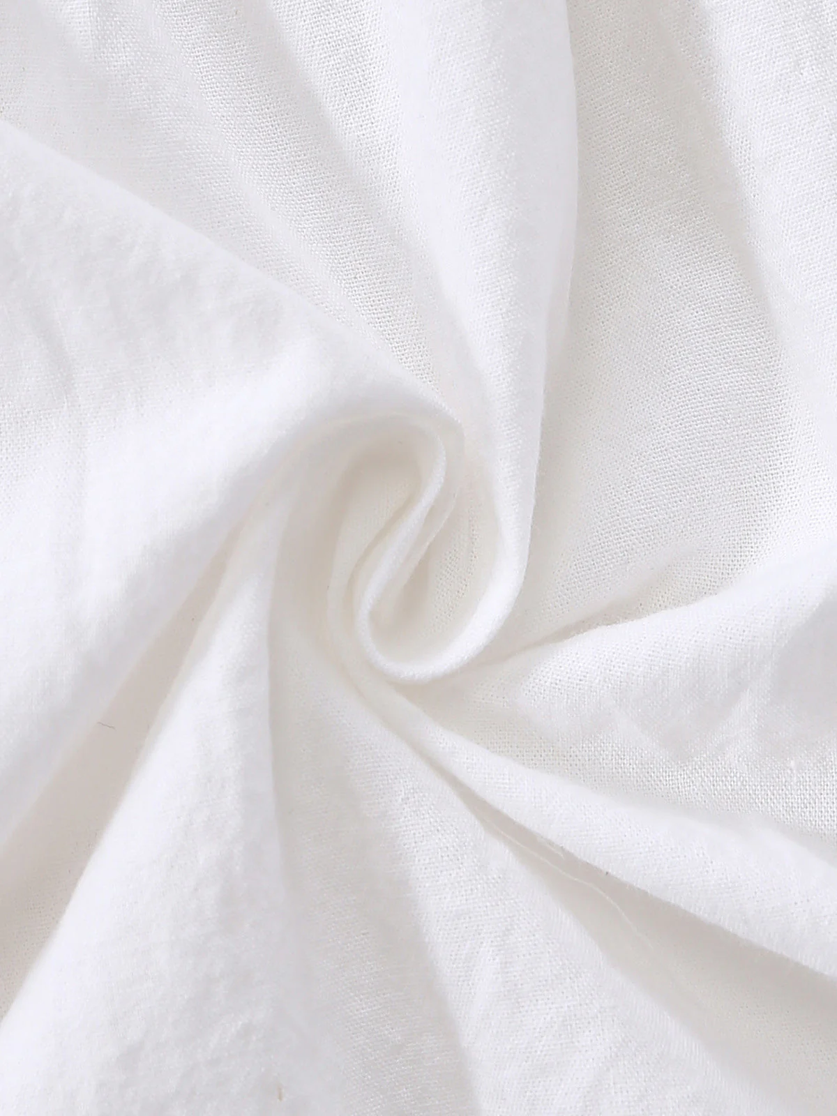 Robe courte bohème blanche sans manches col V années 1970 - Image 7