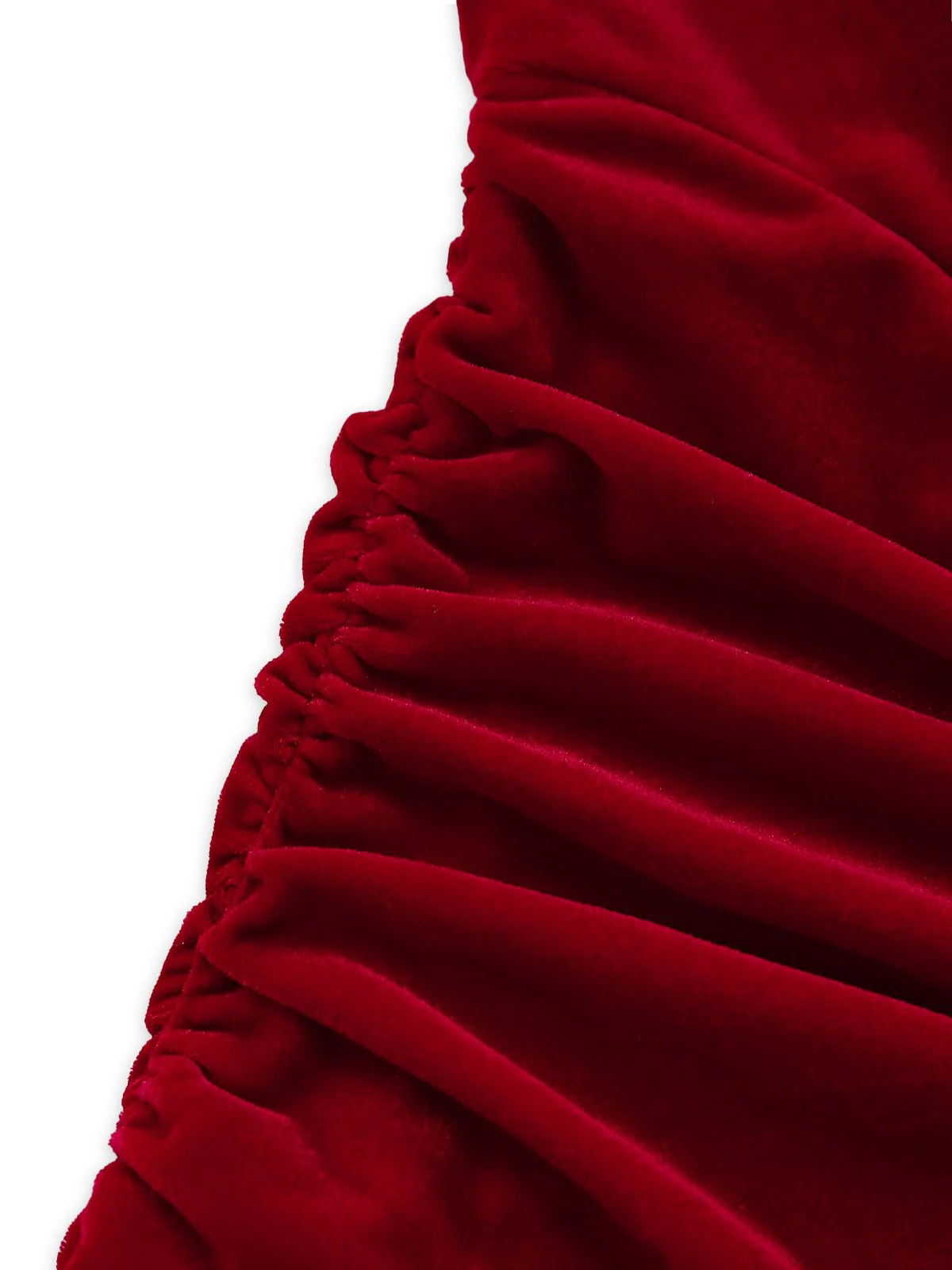 Robe courte velours corset ruché cœur 1980s - Image 8