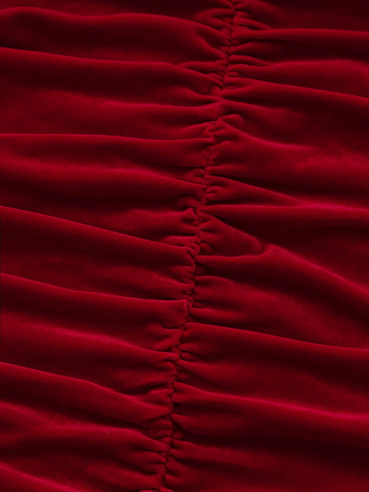 Robe courte velours corset ruché cœur 1980s - Image 9