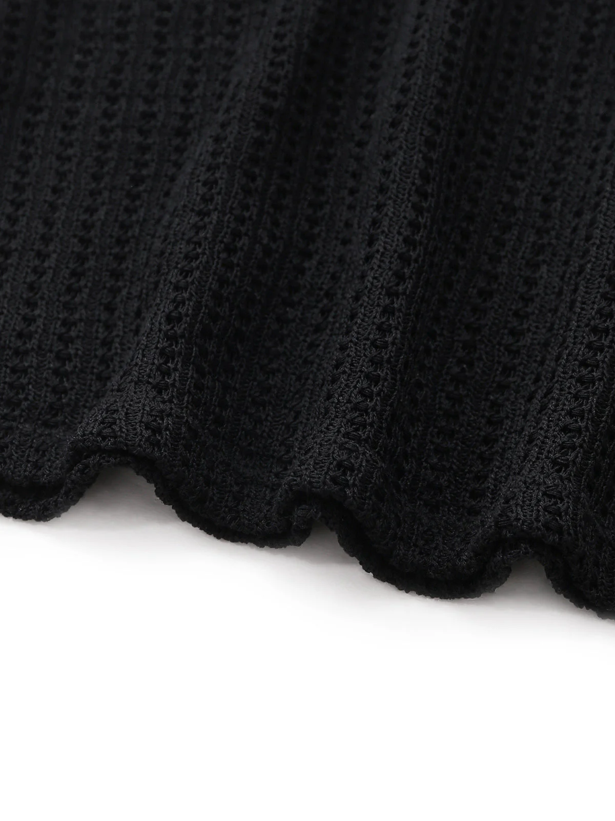 Robe de bain noire sans manches au dos croisé et crocheté années 80 - Image 7