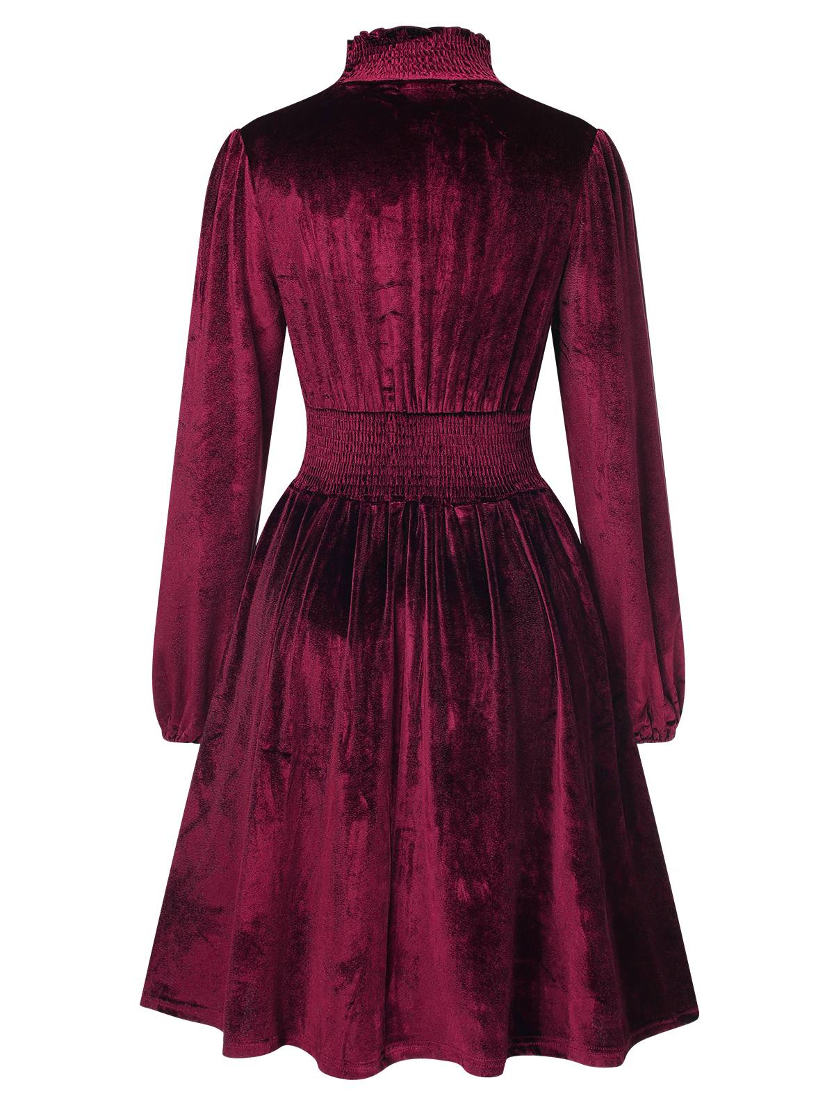 Robe de chambre en velours à col montant des années 1940 - Image 3