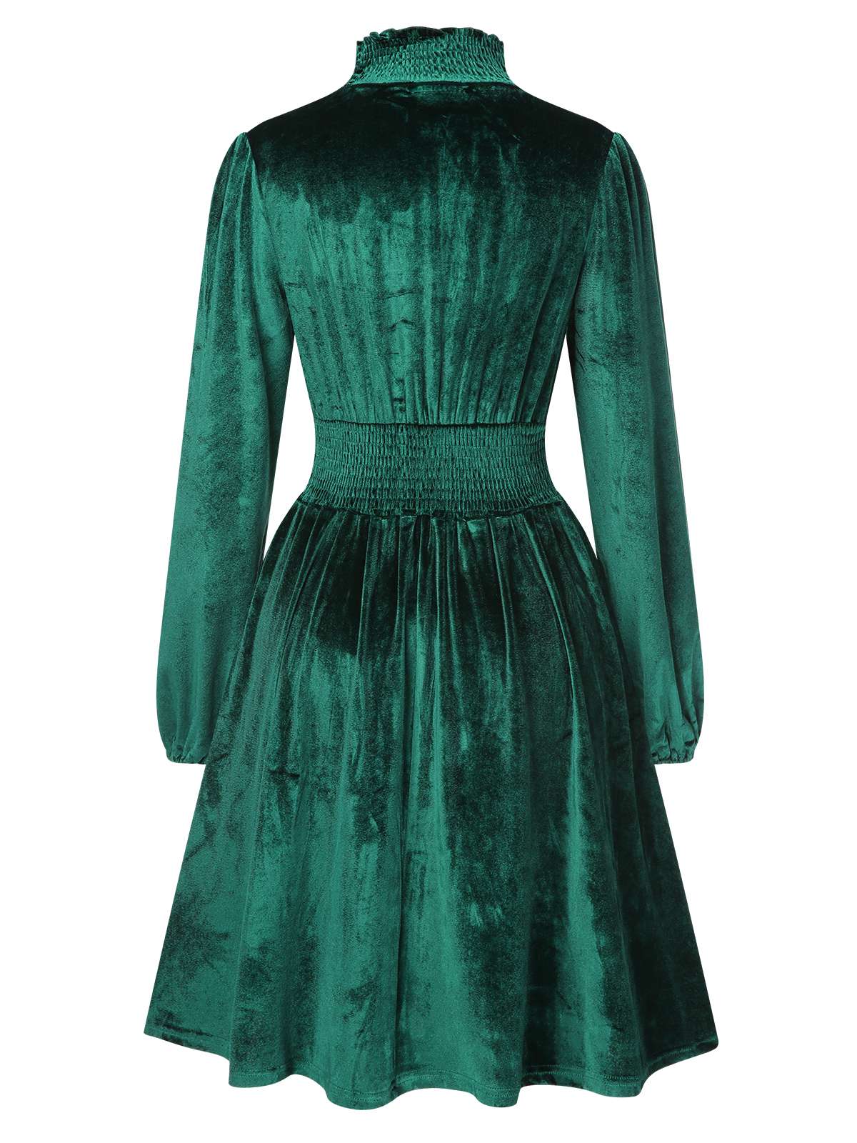 Robe de chambre en velours à col montant des années 1940 - Image 7