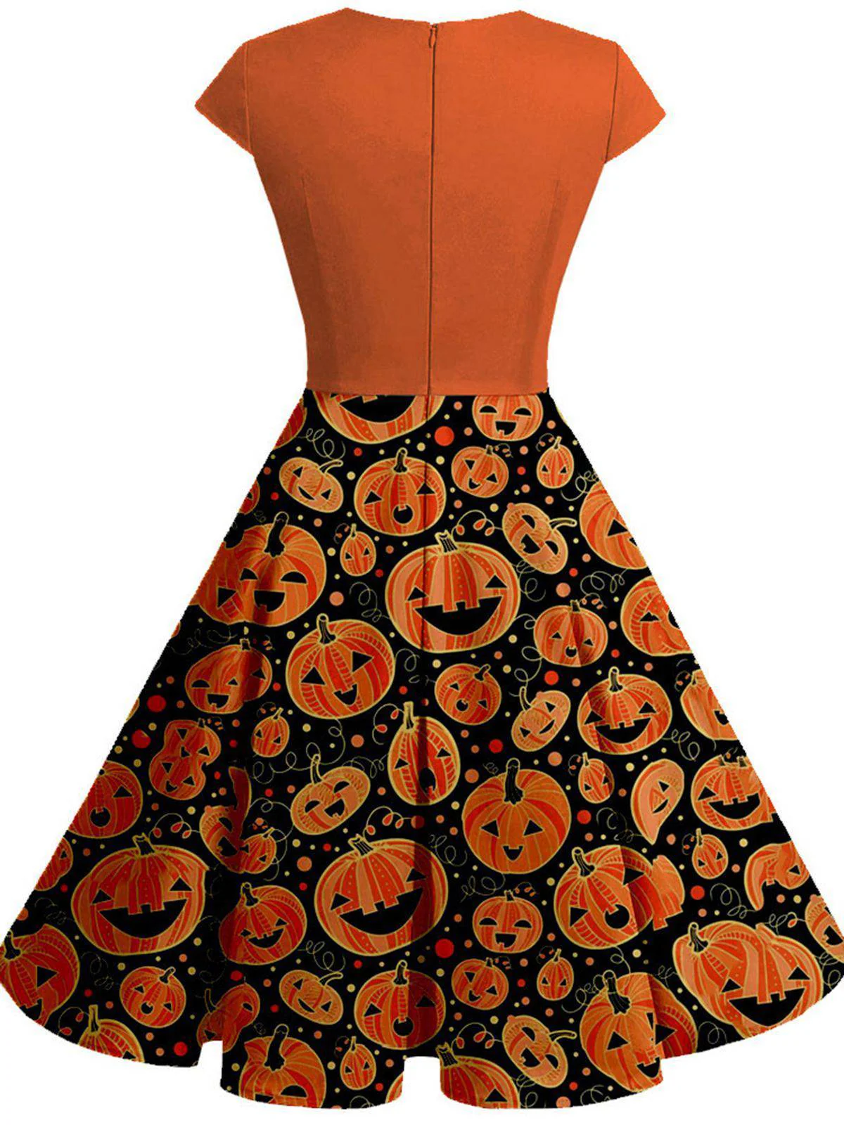 [Grande Taille] Robe de Costume Années 50 Déguisement Halloween - Image 2