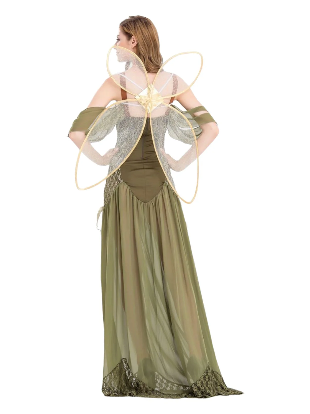 Robe de costume fée des fleurs d'Angle avec ailes années 1970 - Image 4