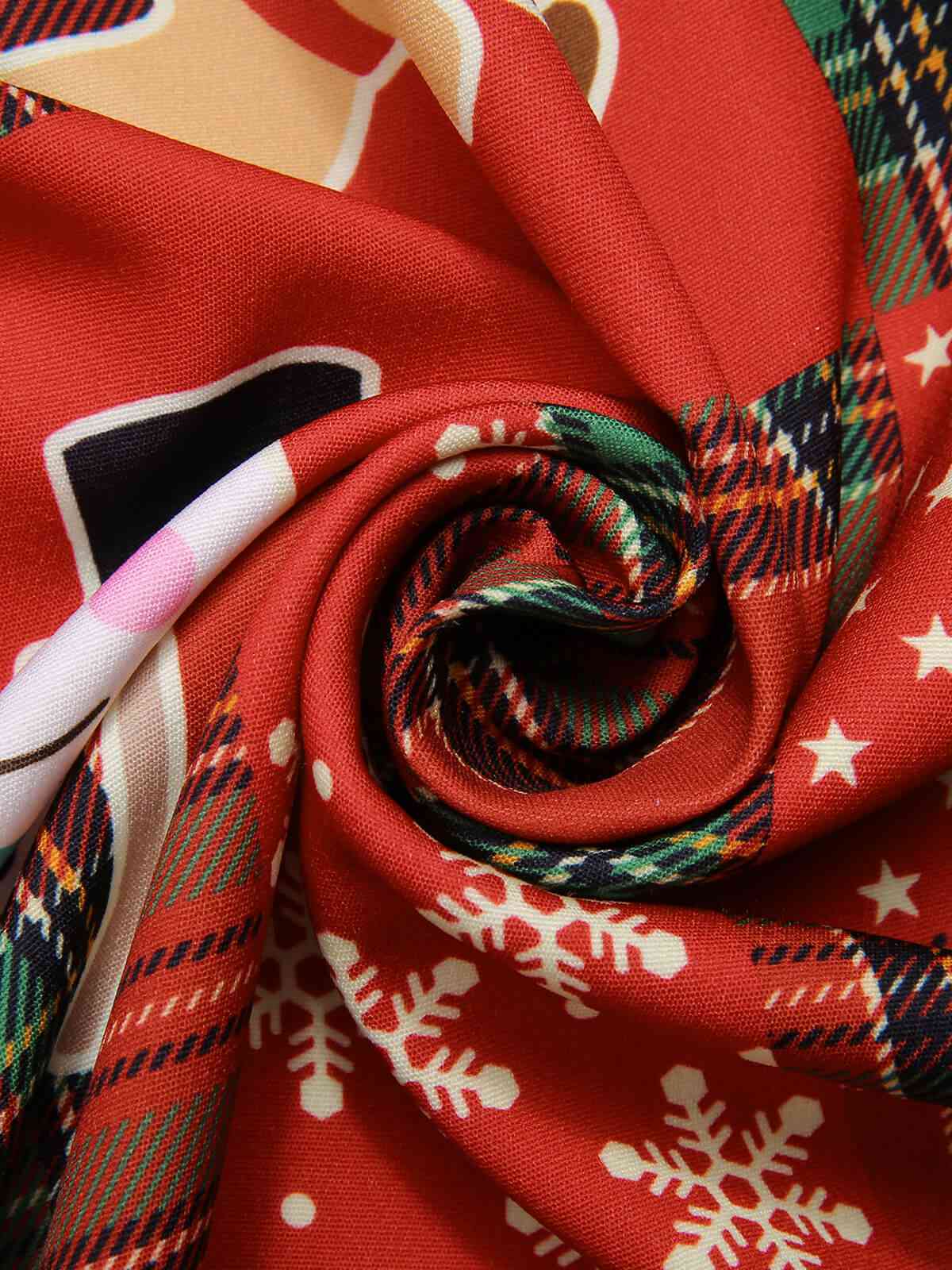 Robe de Noël rouge à carreaux des années 1950 - Image 7