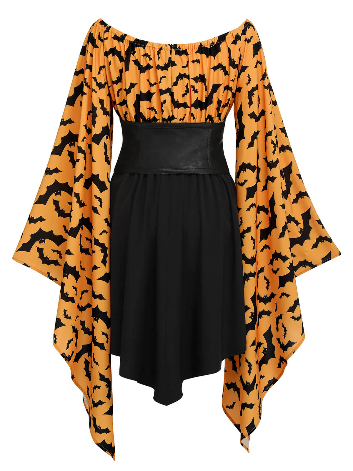 Robe d'Halloween à Taille Empire Chauve-Souris Gothique - Image 2
