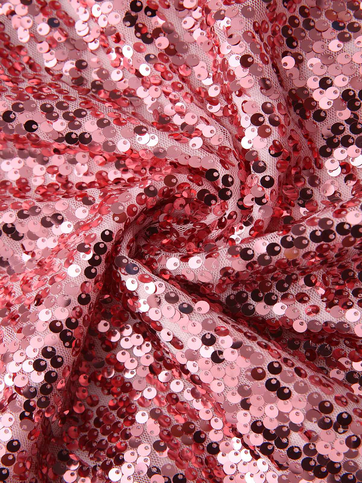 Robe disco à sequins col en V et manches évasées années 70 - Image 8