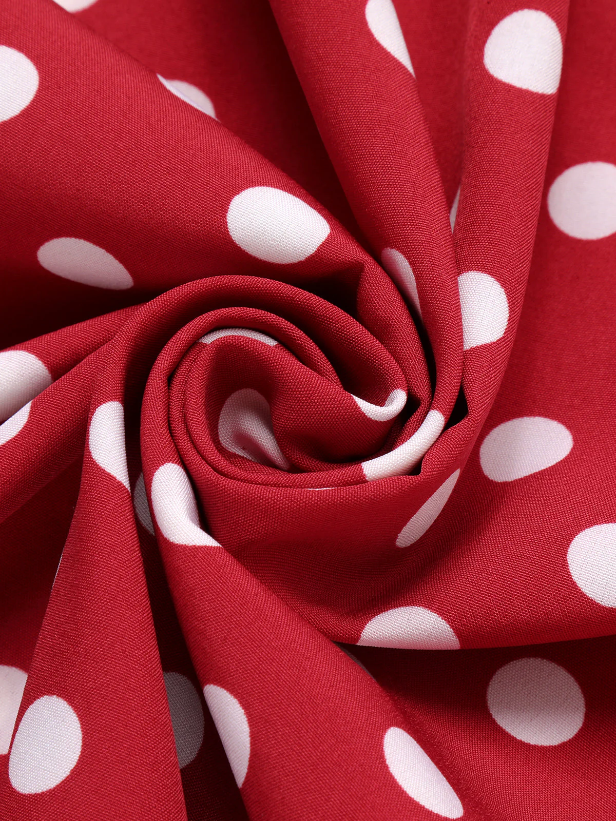 Robe dos nu à pois rouge des années 1950 avec ensemble d'accessoires - Image 7