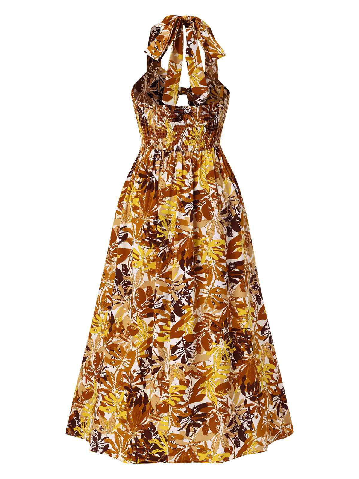 Robe dos nu ajourée à motif de feuilles des années 1930 - Image 2