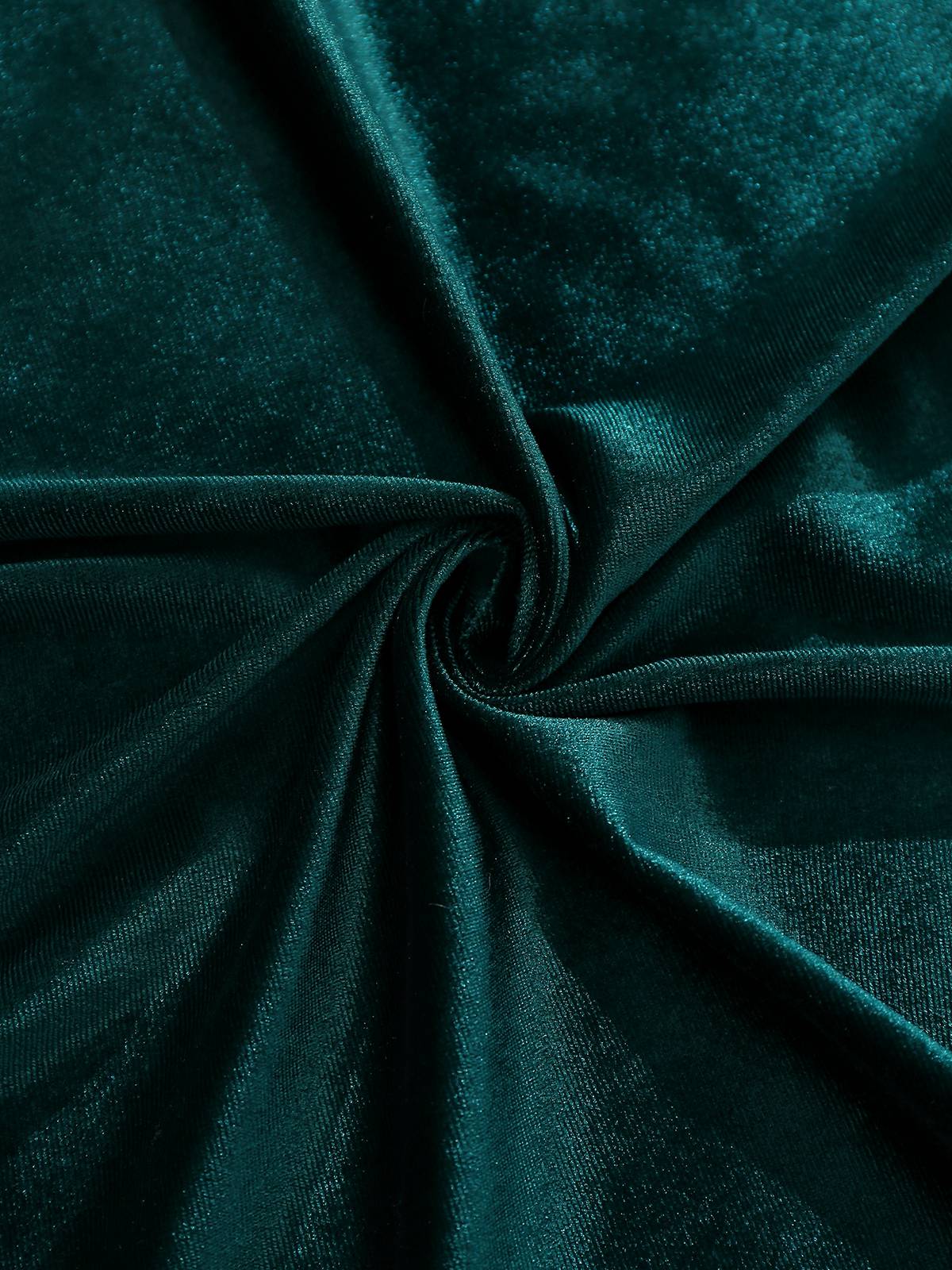 Robe en velours épaules dénudées froncée et fendue sur le côté années 1930 - Image 6