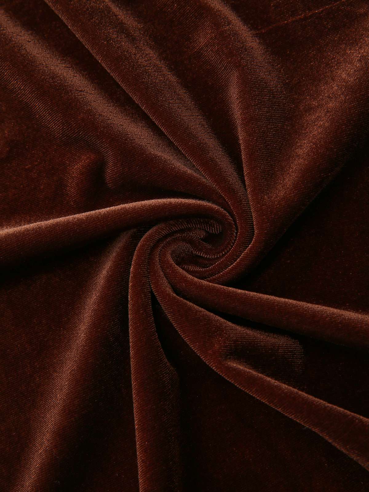 Robe en velours patchwork de dentelle unie marron des années 1940 - Image 6
