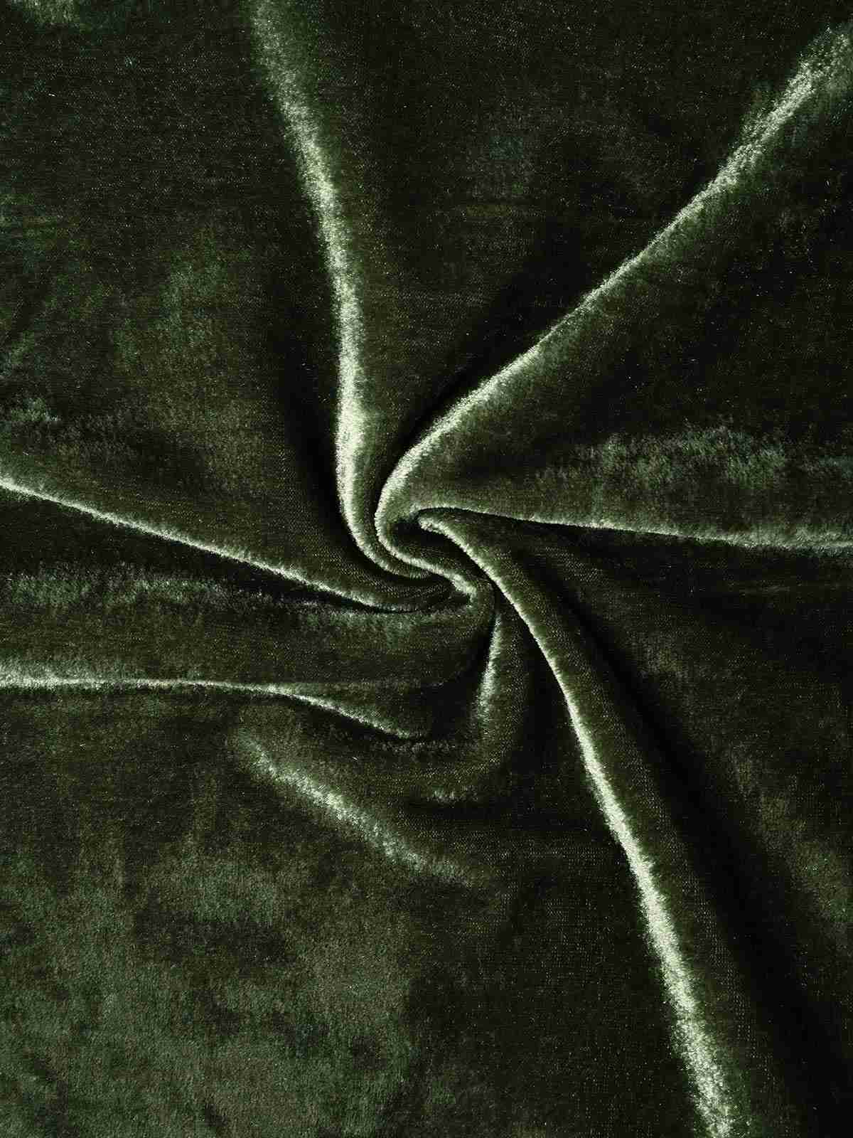 Robe en velours perlé rouge à col en V profond des années 40 - Image 7