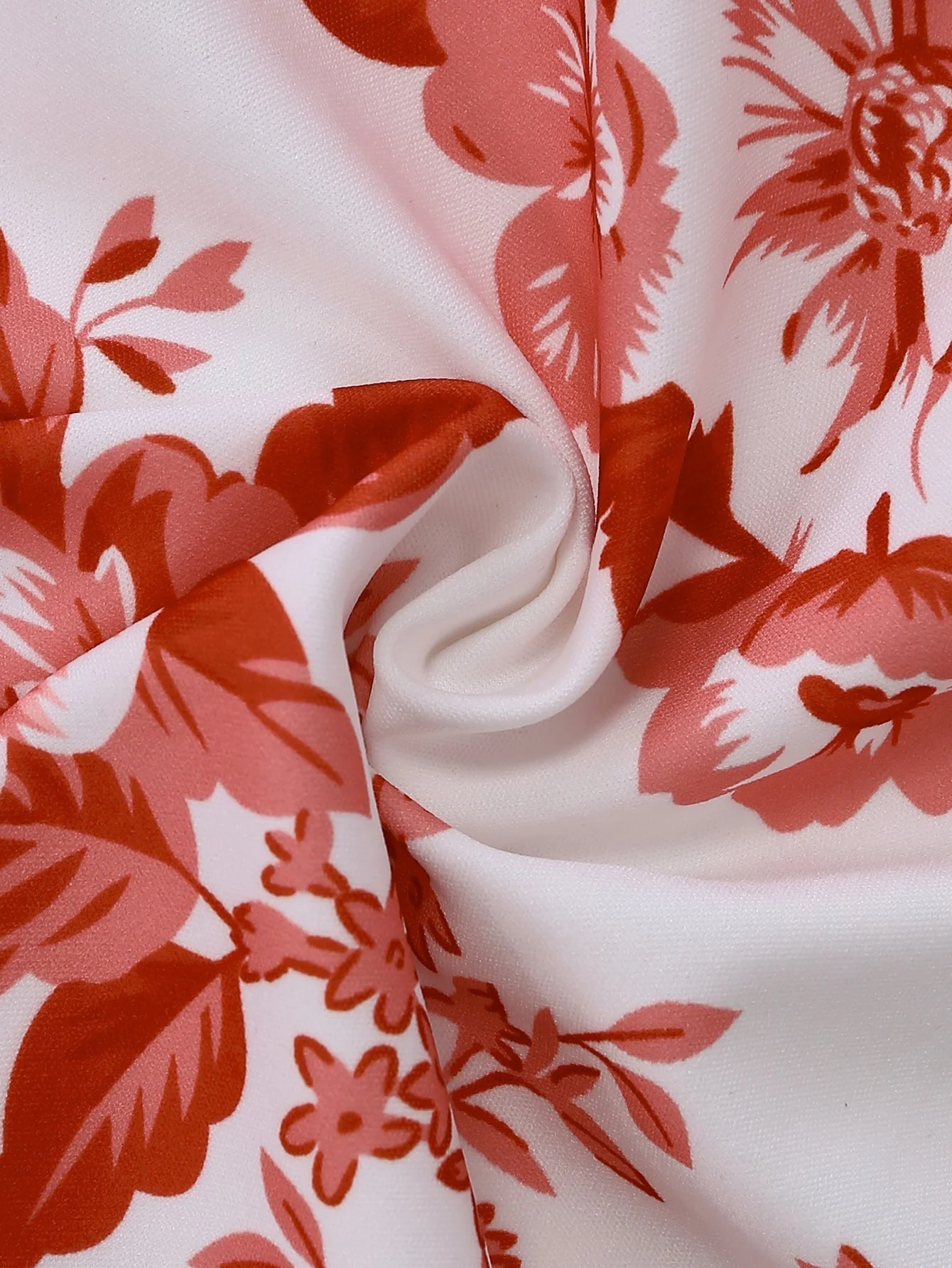 Robe Évasée Dos Nu Imprimé Floral Années 1960 - Image 4