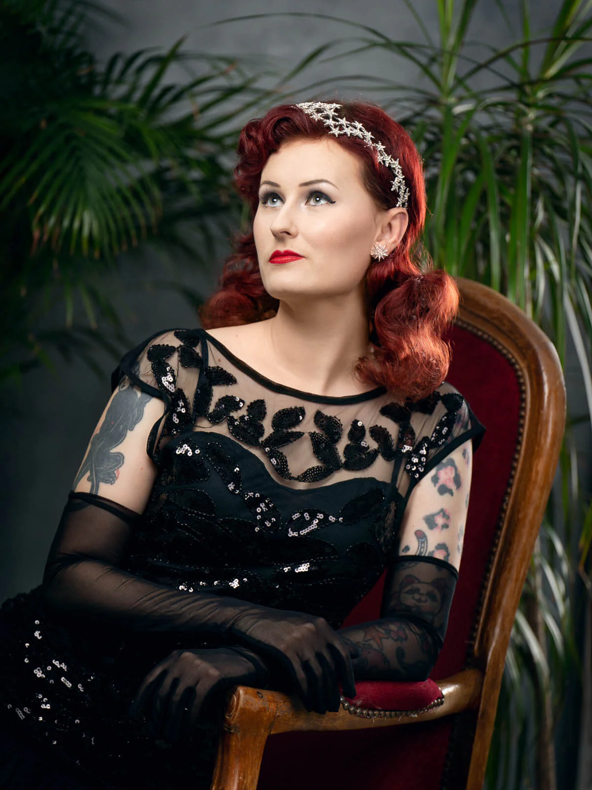 Robe Charleston Vintage Flapper Année 20 Gatsby Maxi à Paillettes Noire Soirée - Image 13
