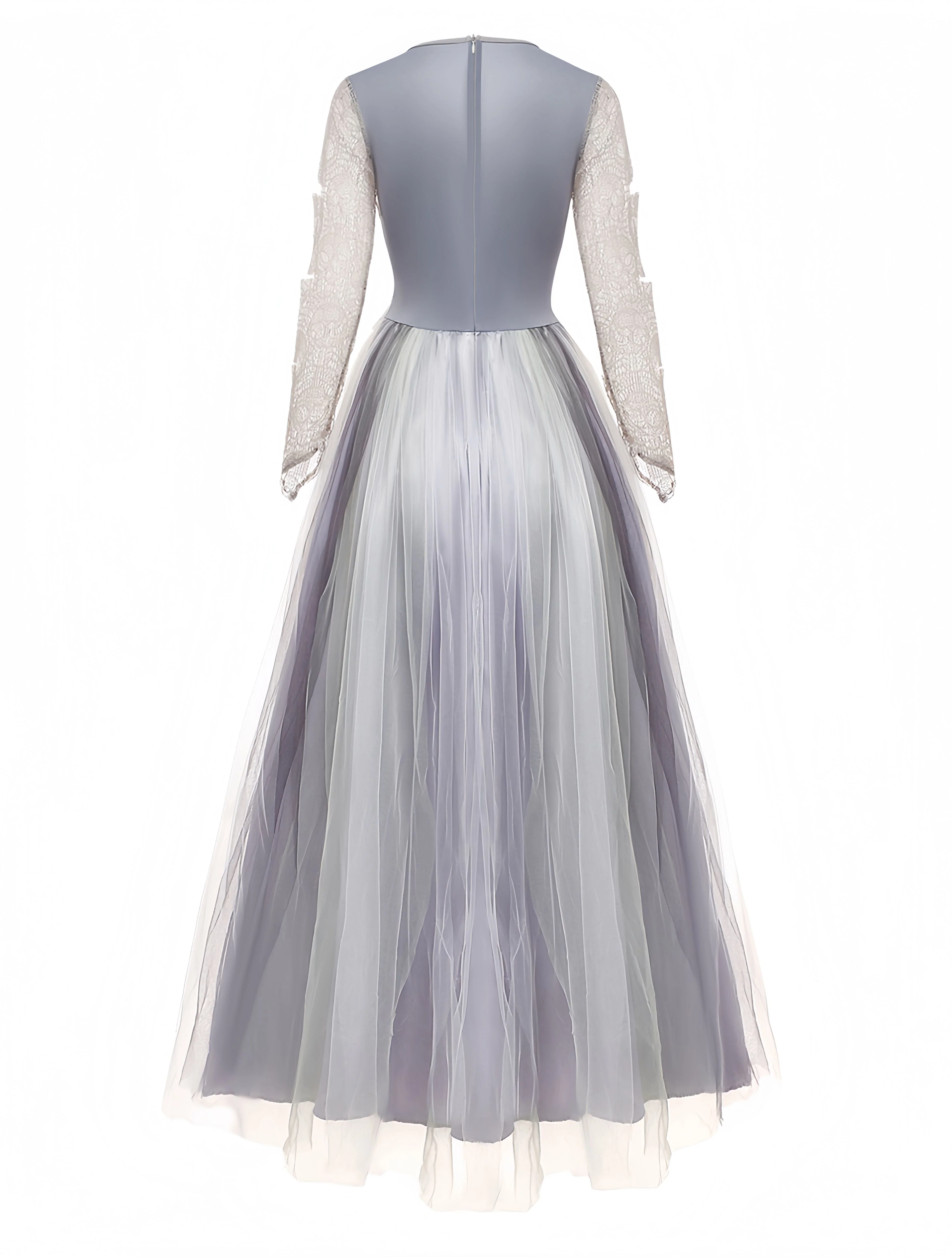 Robe grise en maille style mariée fantôme d'Halloween des années 1930 - Image 3