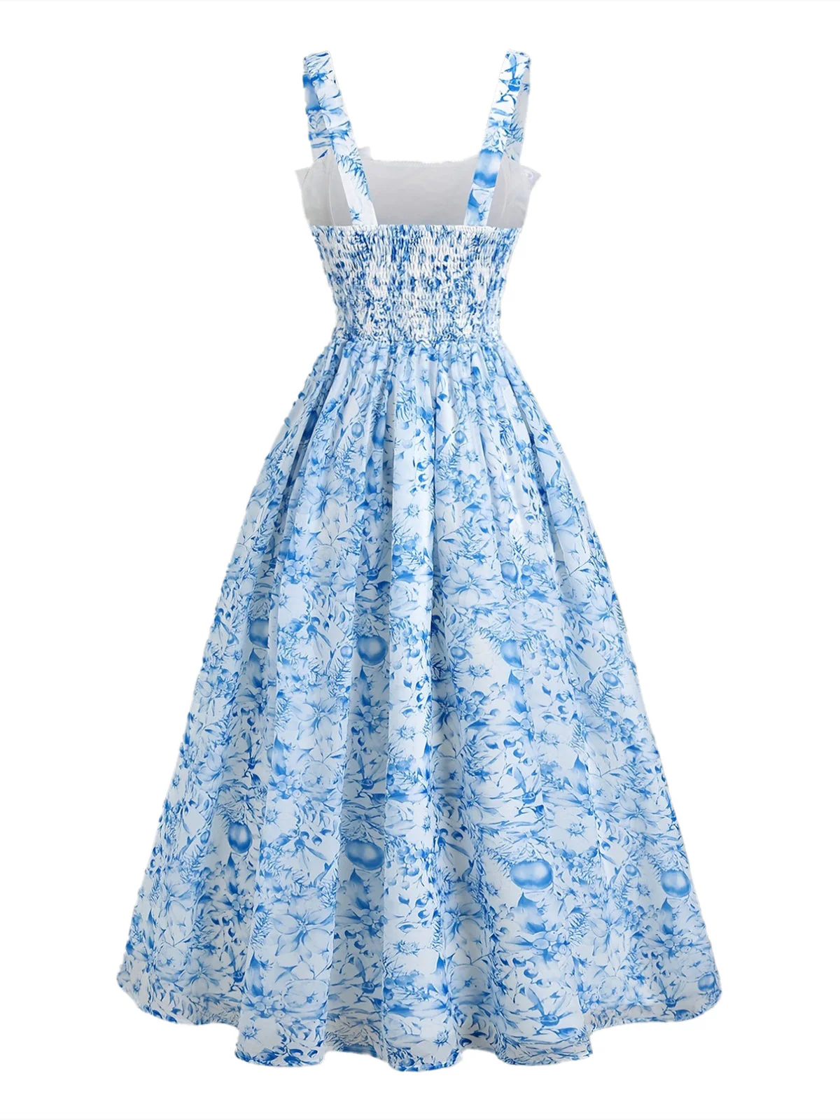 Robe Swing Bleue Imprimé La Nuit Étoilée Van Gogh Années 40 - Image 6