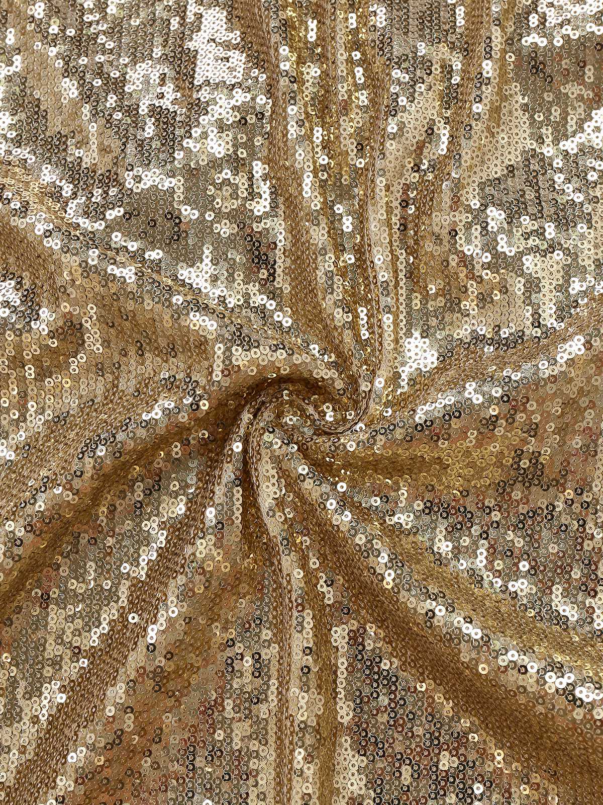 Robe longue de soirée dos nu à paillettes dorées des années 1920 - Image 5