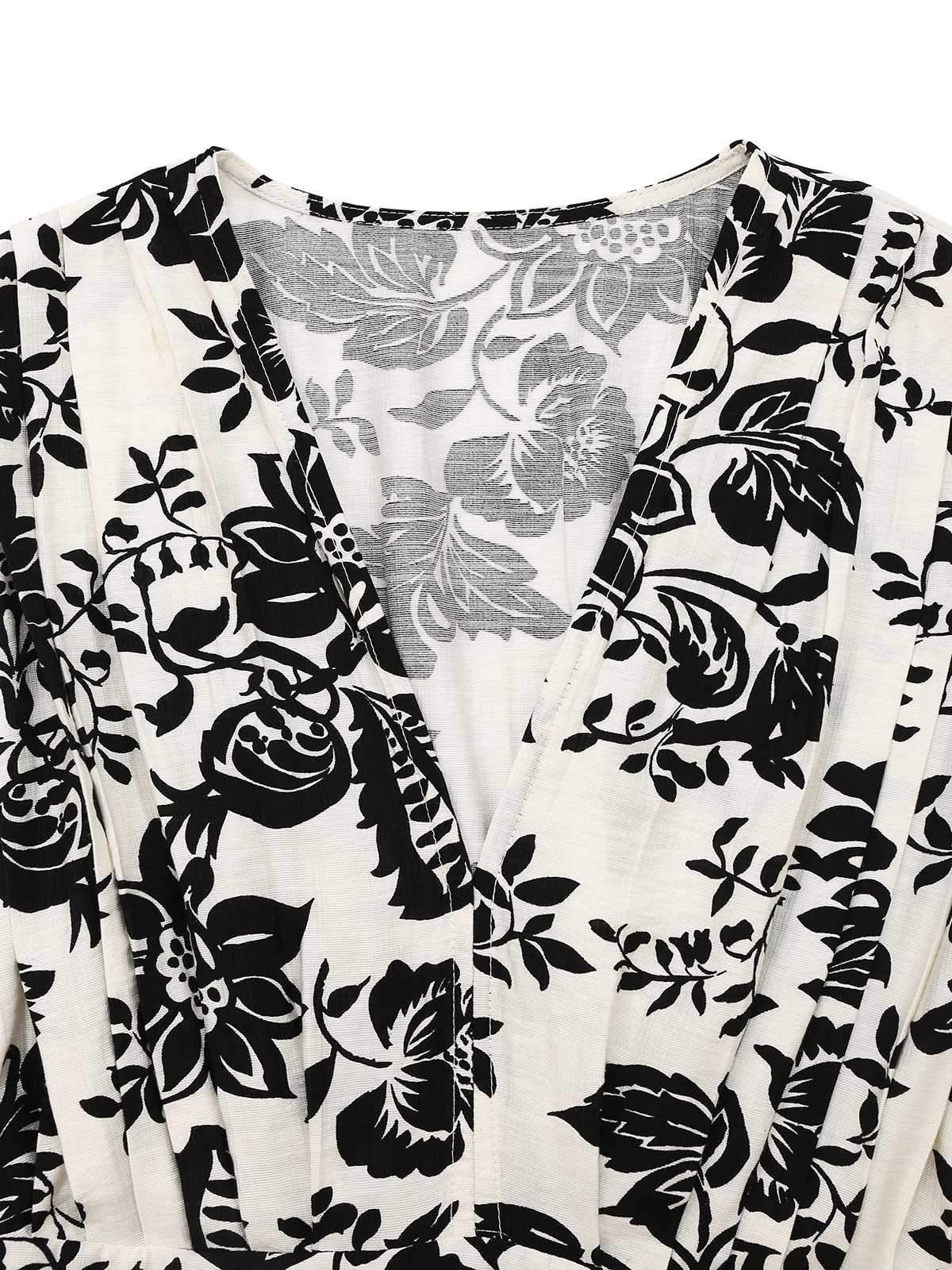 Robe mi-longue à fleurs à manches courtes années 1970 - Image 3