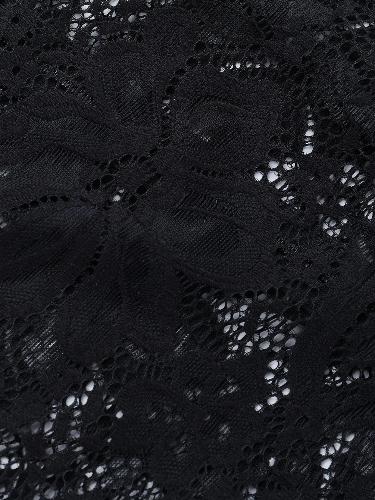 Robe moulante en dentelle transparente avec jupe drapée des années 1960 - Image 3