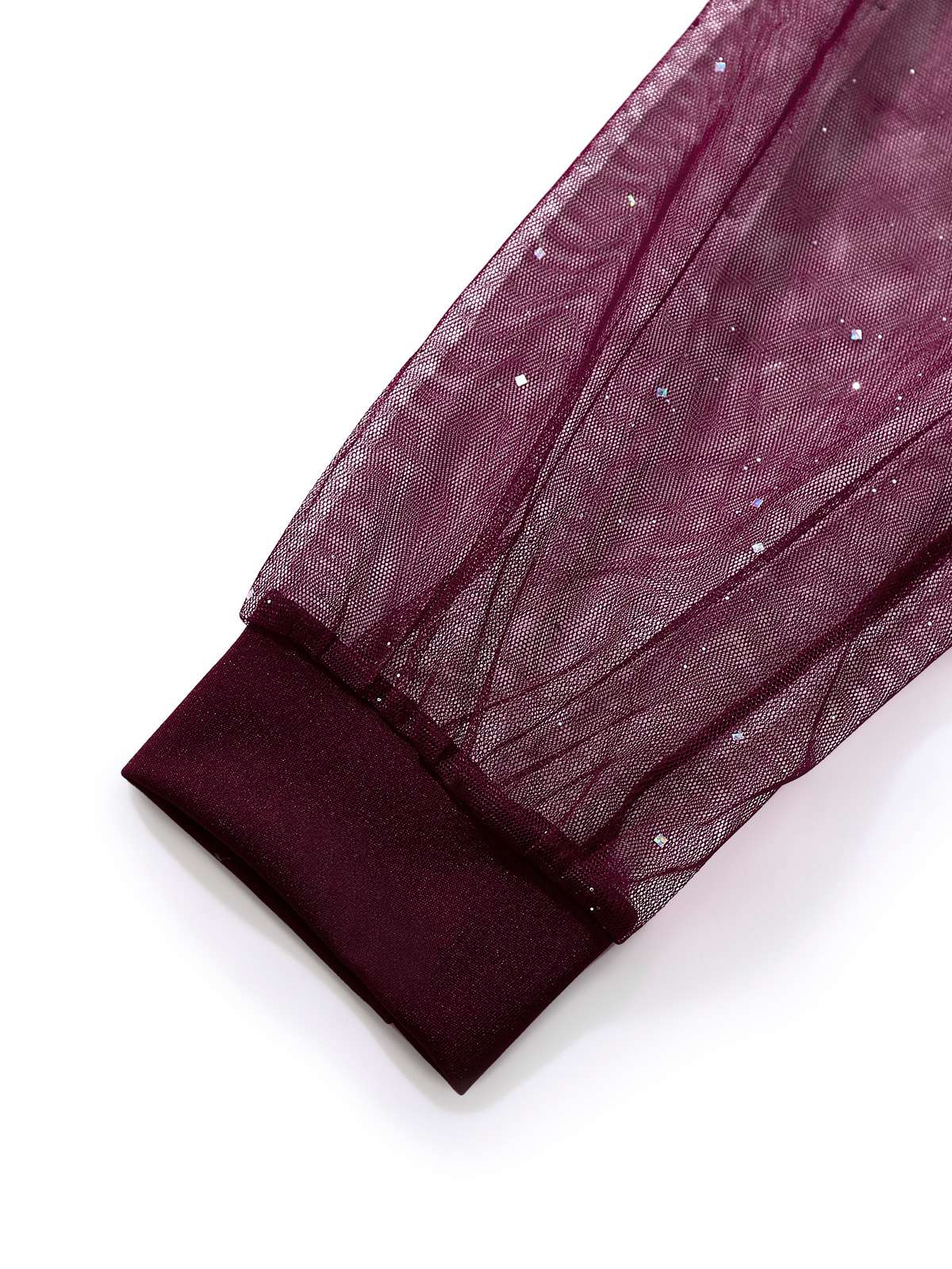 Robe moulante en résille paillettes unie et col en V années 1960 - Image 7