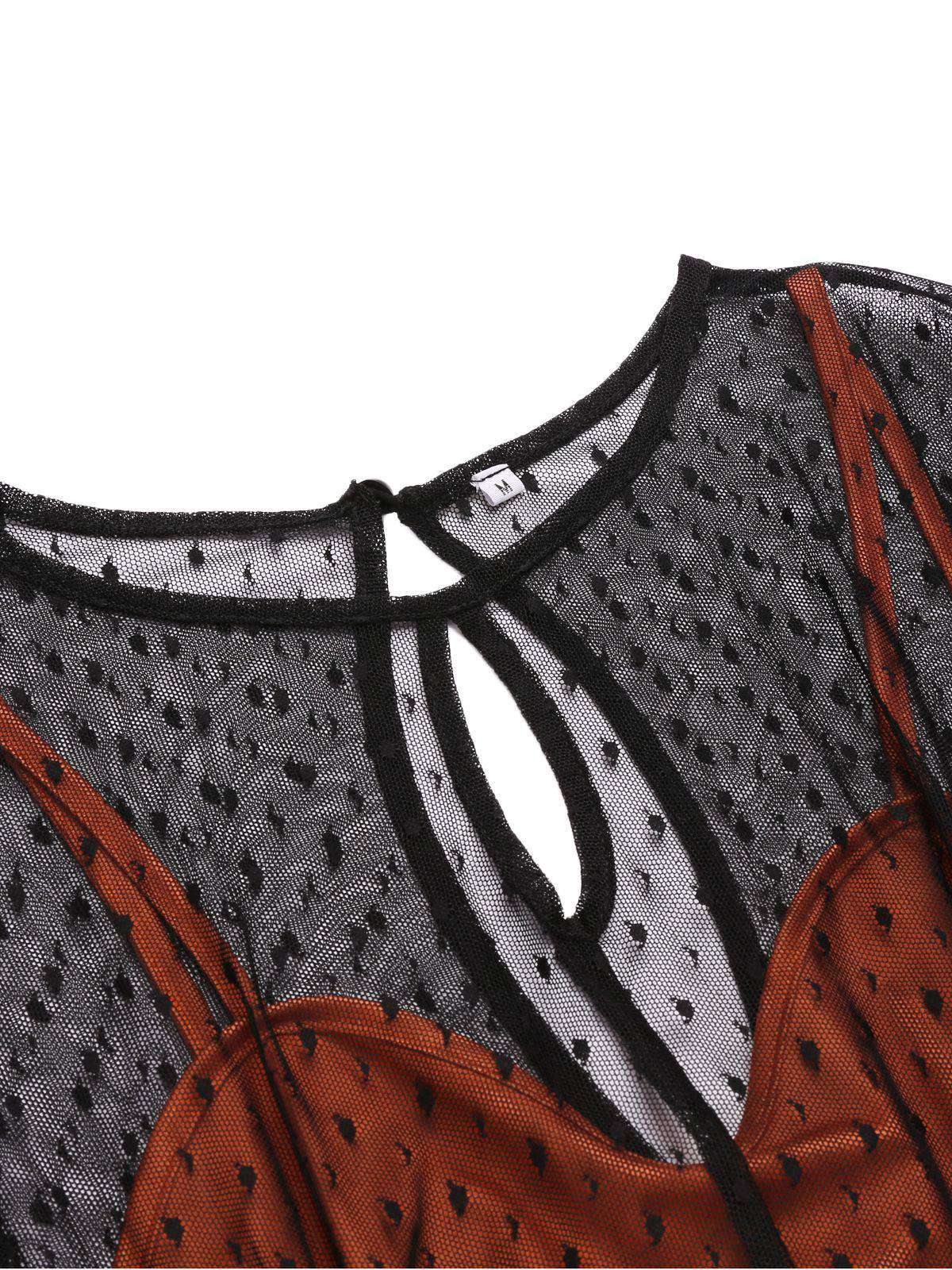 Robe moulante illusion orange des années 1960 - Image 5