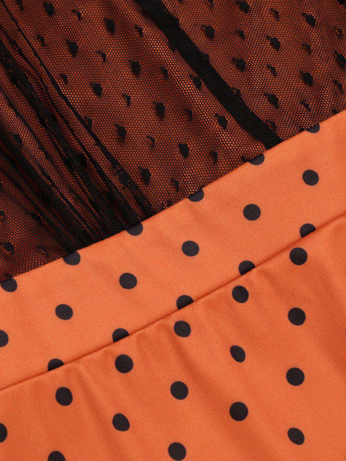 Robe moulante illusion orange des années 1960 - Image 6