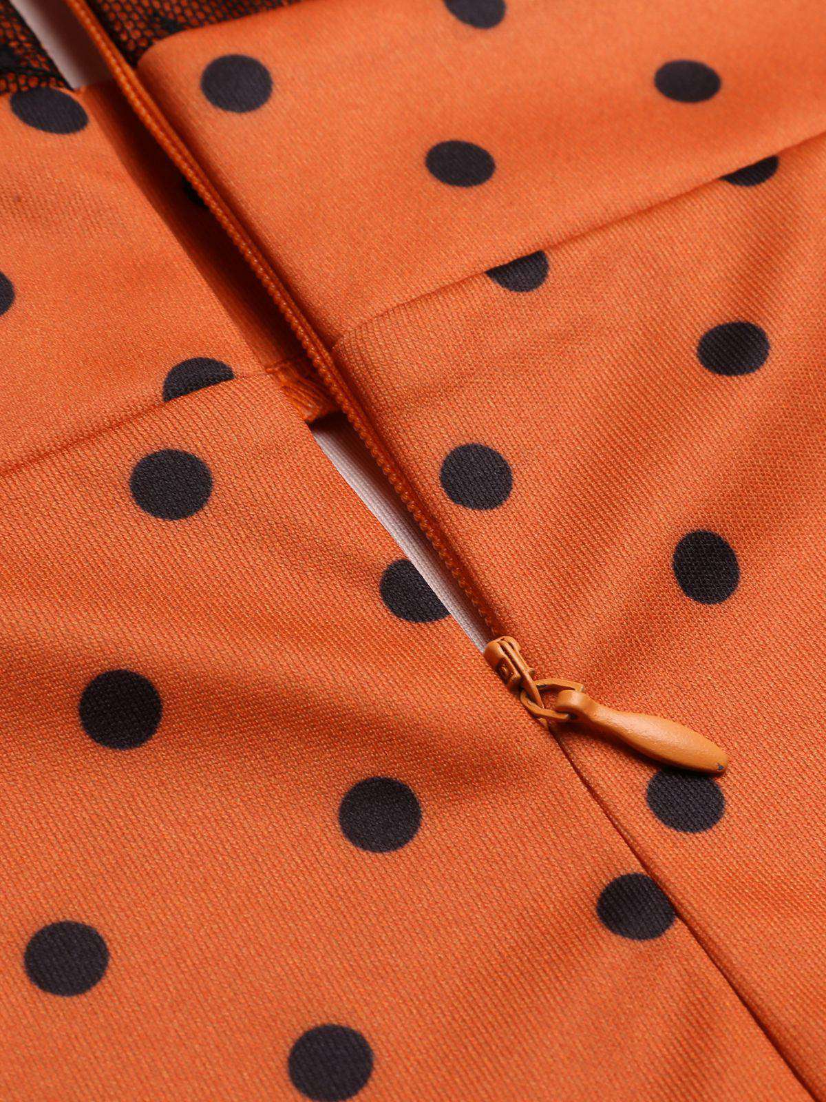 Robe moulante illusion orange des années 1960 - Image 7