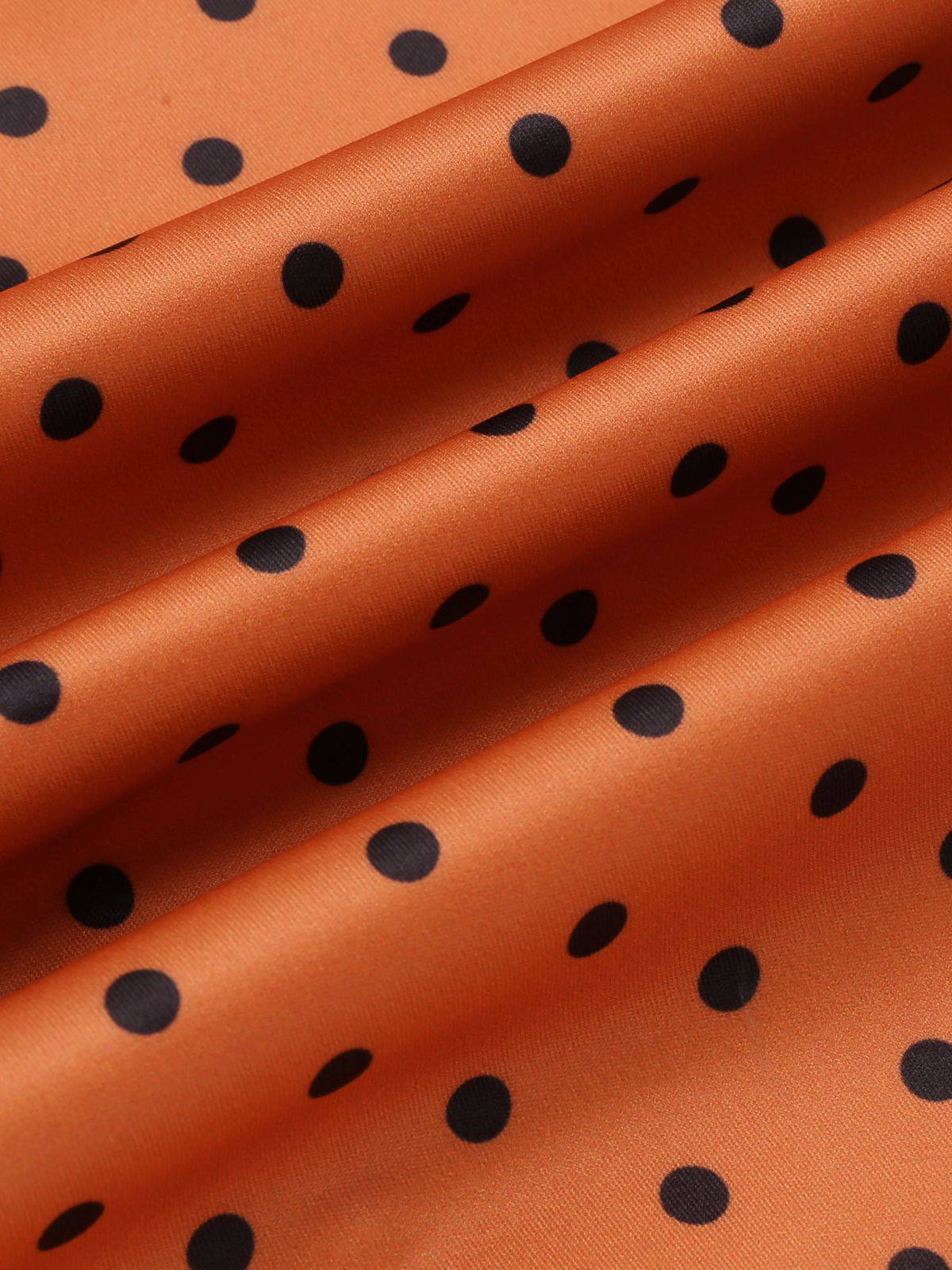 Robe moulante illusion orange des années 1960 - Image 9
