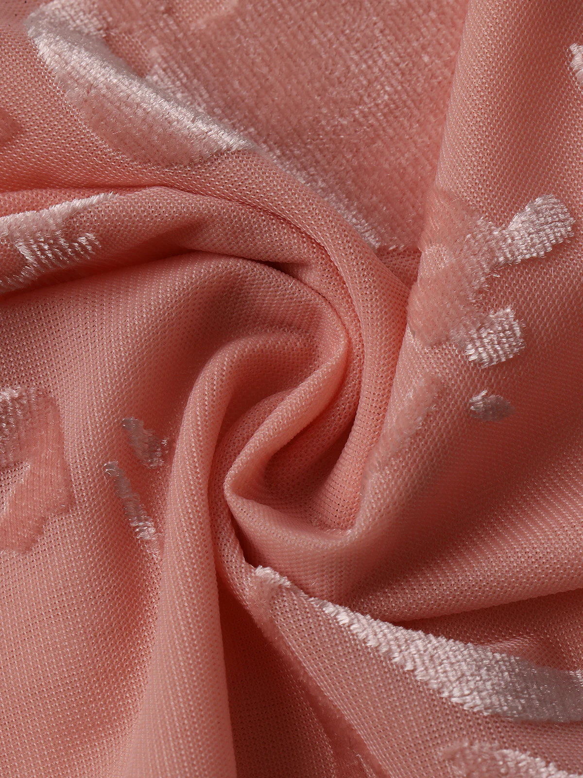 Robe moulante rose satin jacquard dos nu années 60 - Image 8
