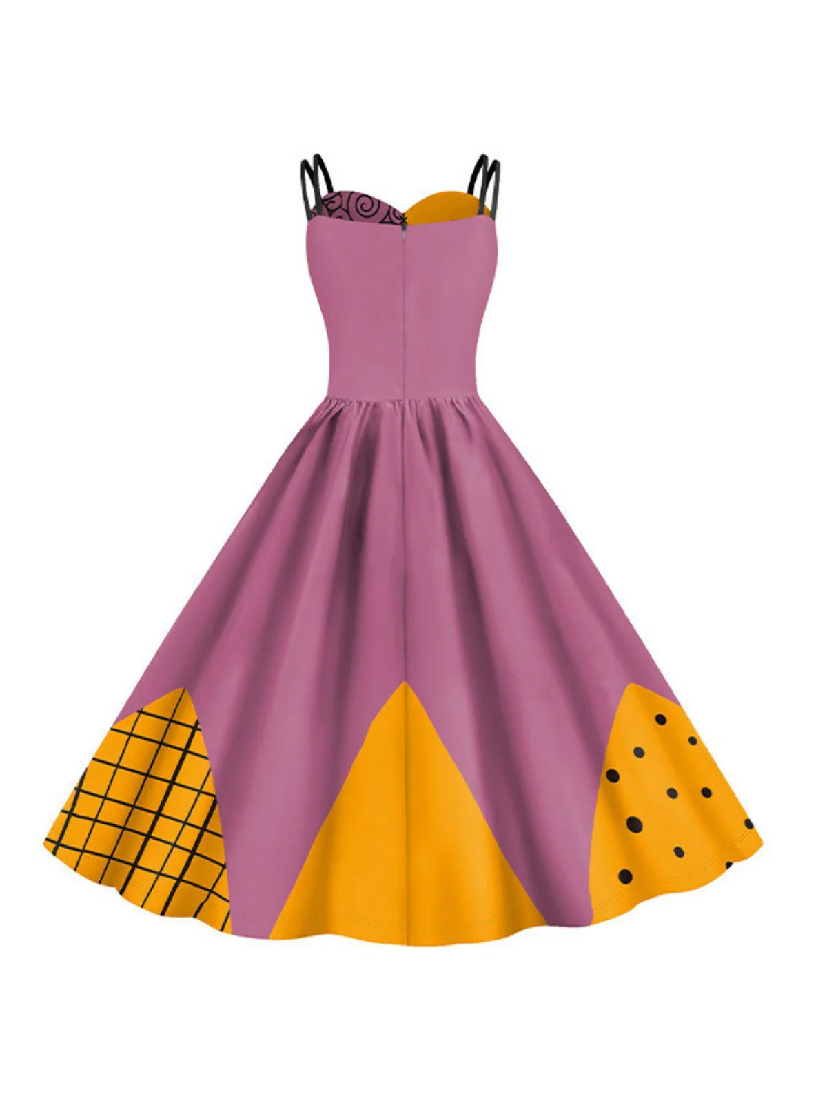 Robe multicolore Sally de L'Étrange Noël de Monsieur Jack des années 1950 - Image 2