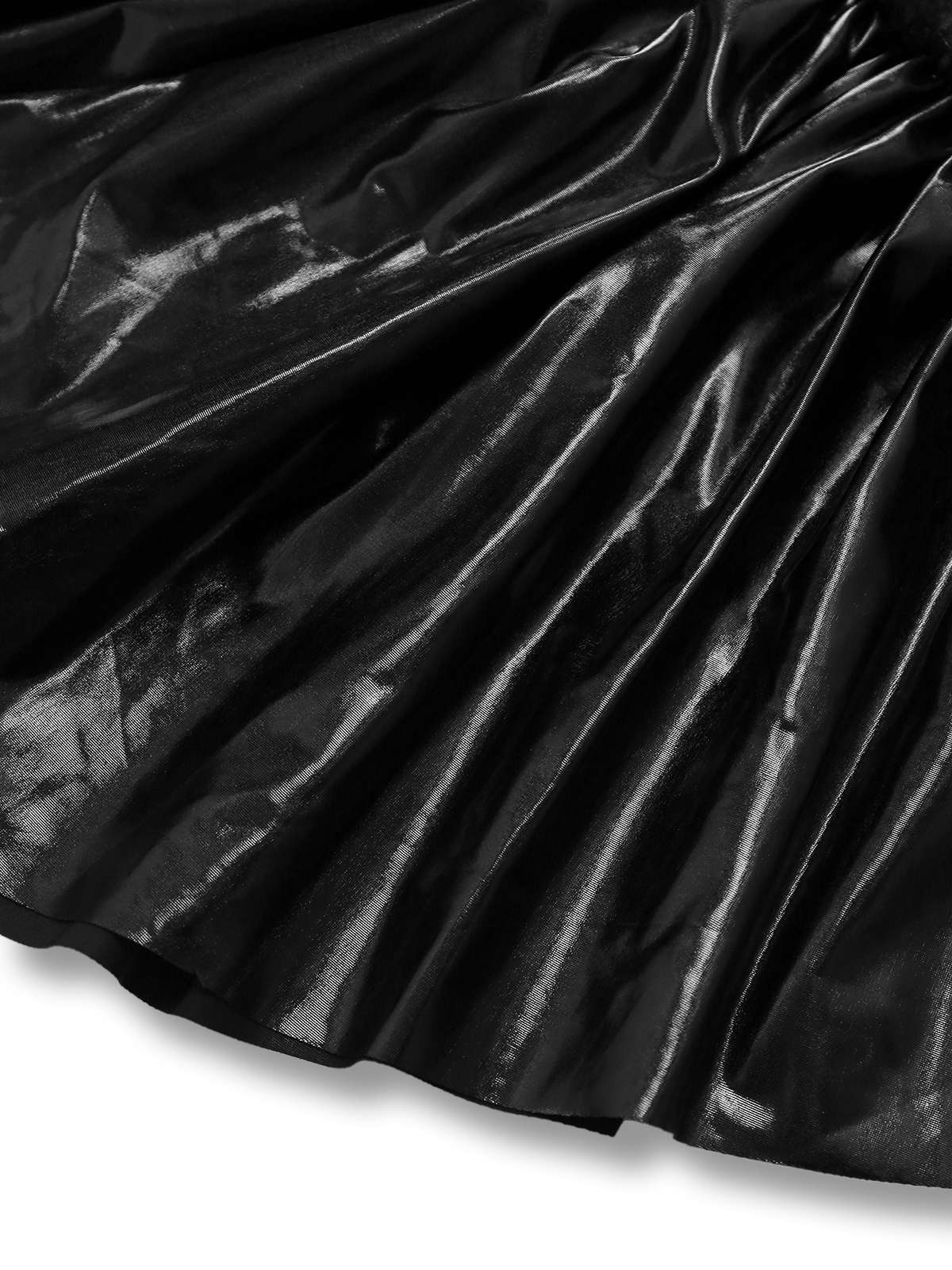 Robe noire en maille punk devil batte années 1980 - Image 4