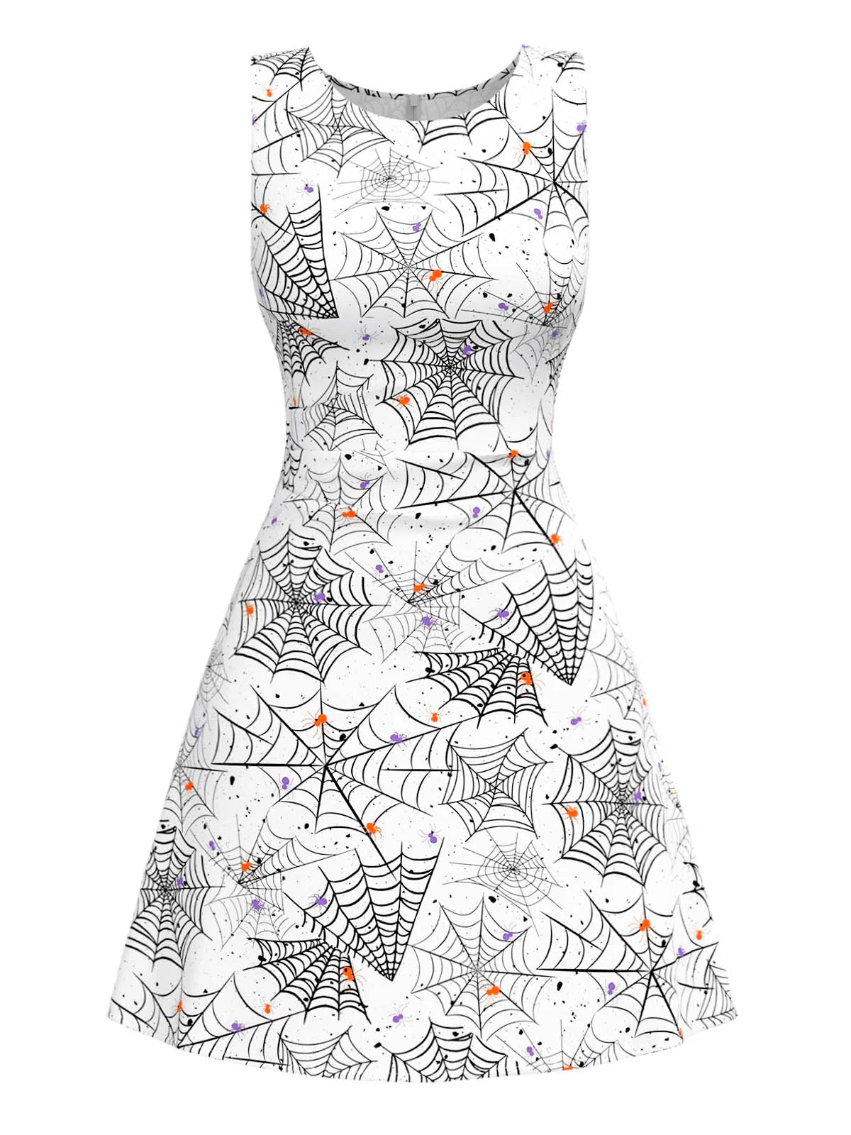 Robe noire et blanche toile d'araignée nnées 1960 - Image 3