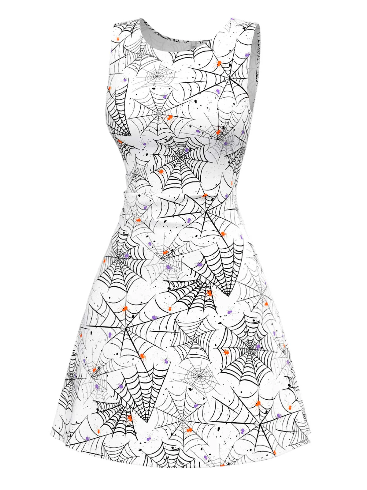 Robe noire et blanche toile d'araignée nnées 1960 - Image 4