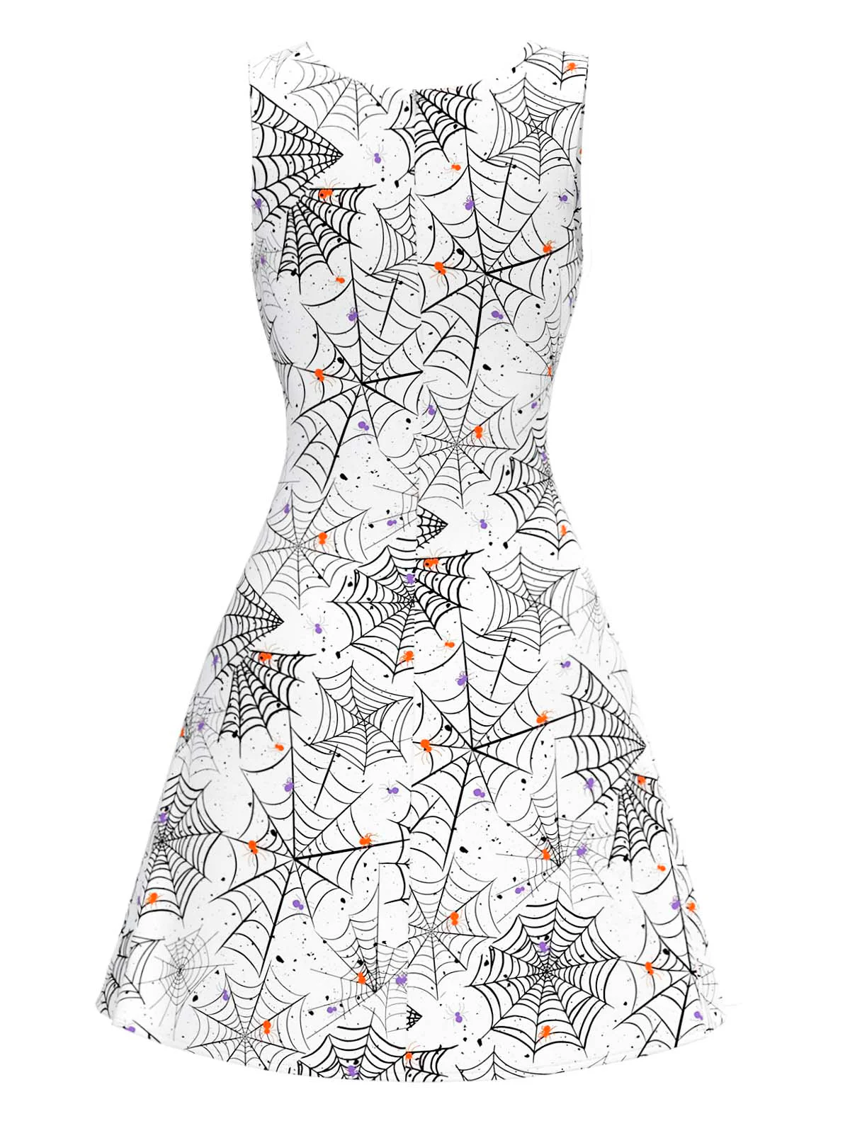 Robe noire et blanche toile d'araignée nnées 1960 - Image 5