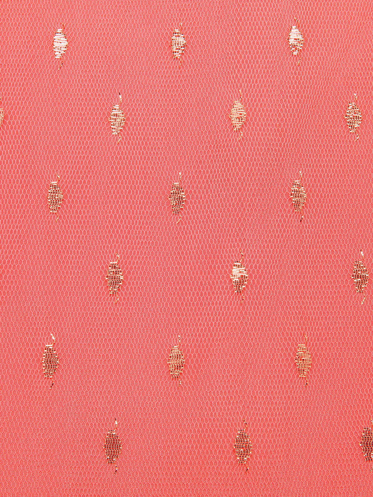Robe pailletée à col en V rose corail des années 1950 - Image 7