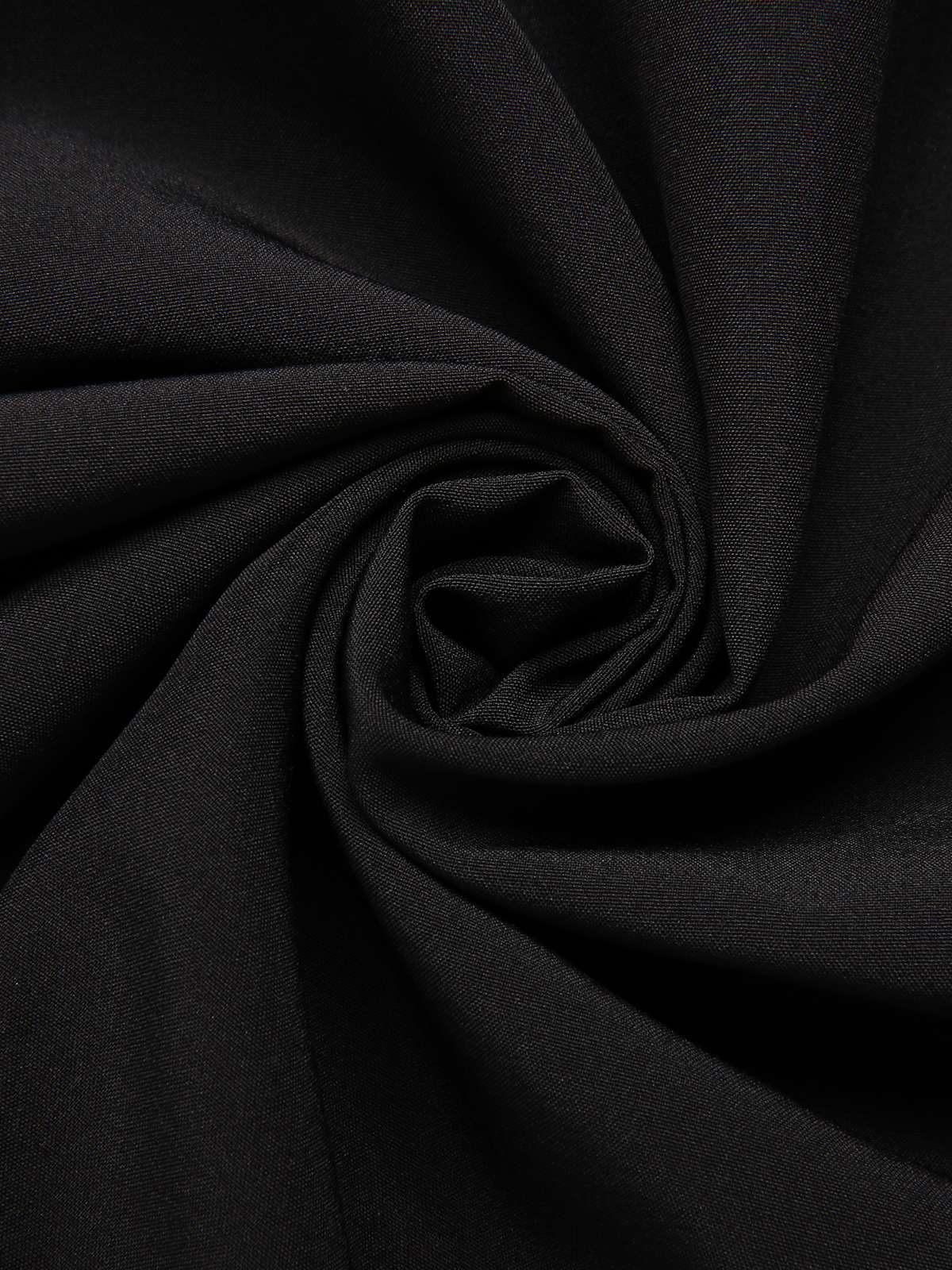 Robe patchwork en maille noire à pois des années 1950 - Image 4