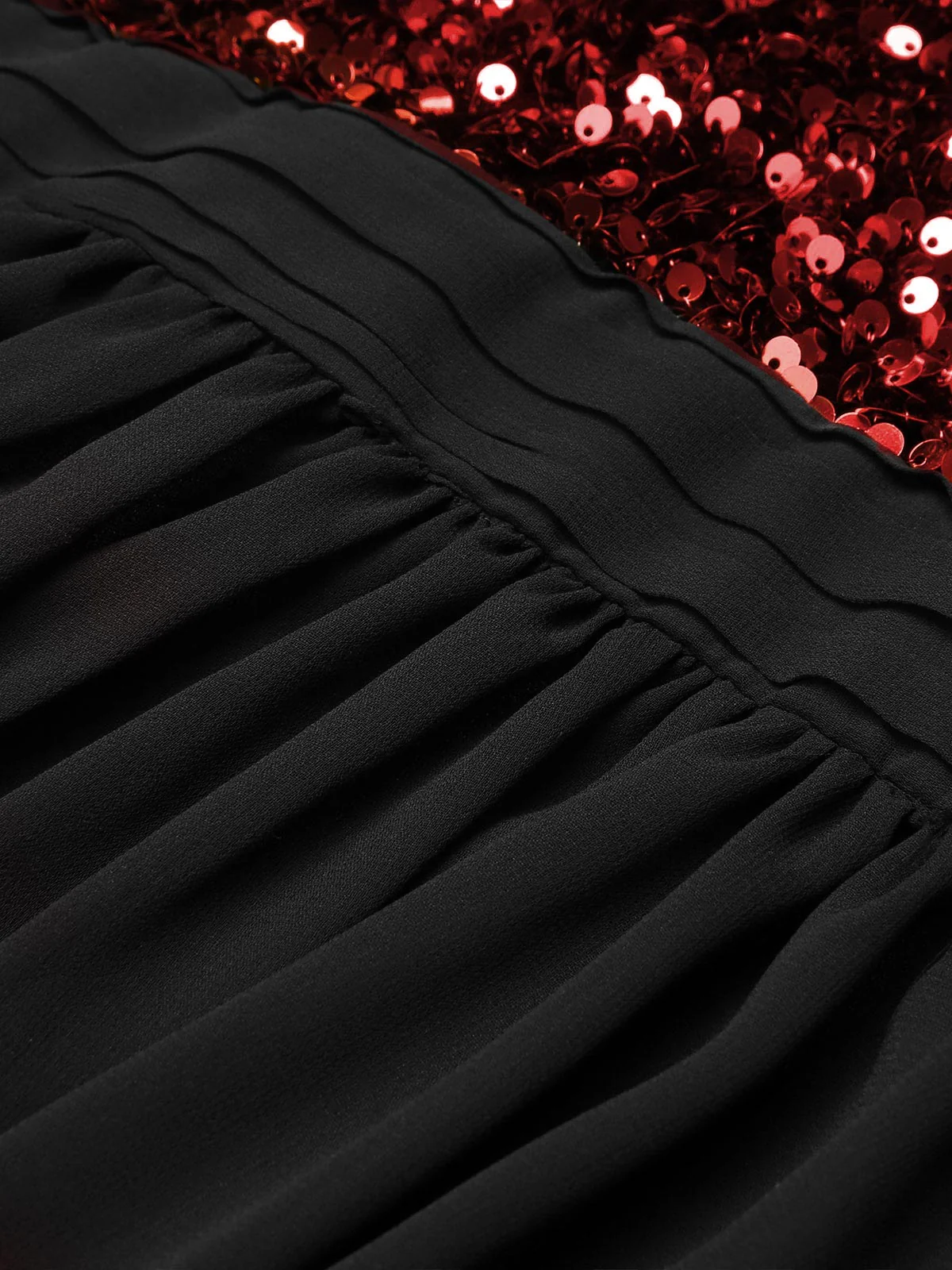 Robe patchwork noire à paillettes dorées des années 1950 - Image 12