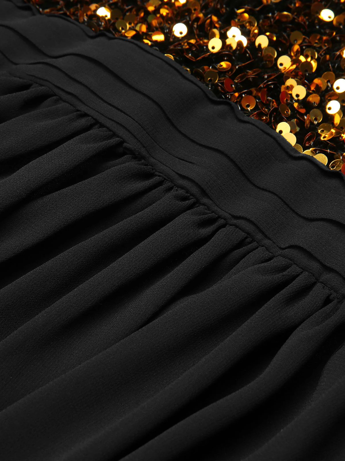Robe patchwork rouge à paillettes dorées des années 1950 - Image 13