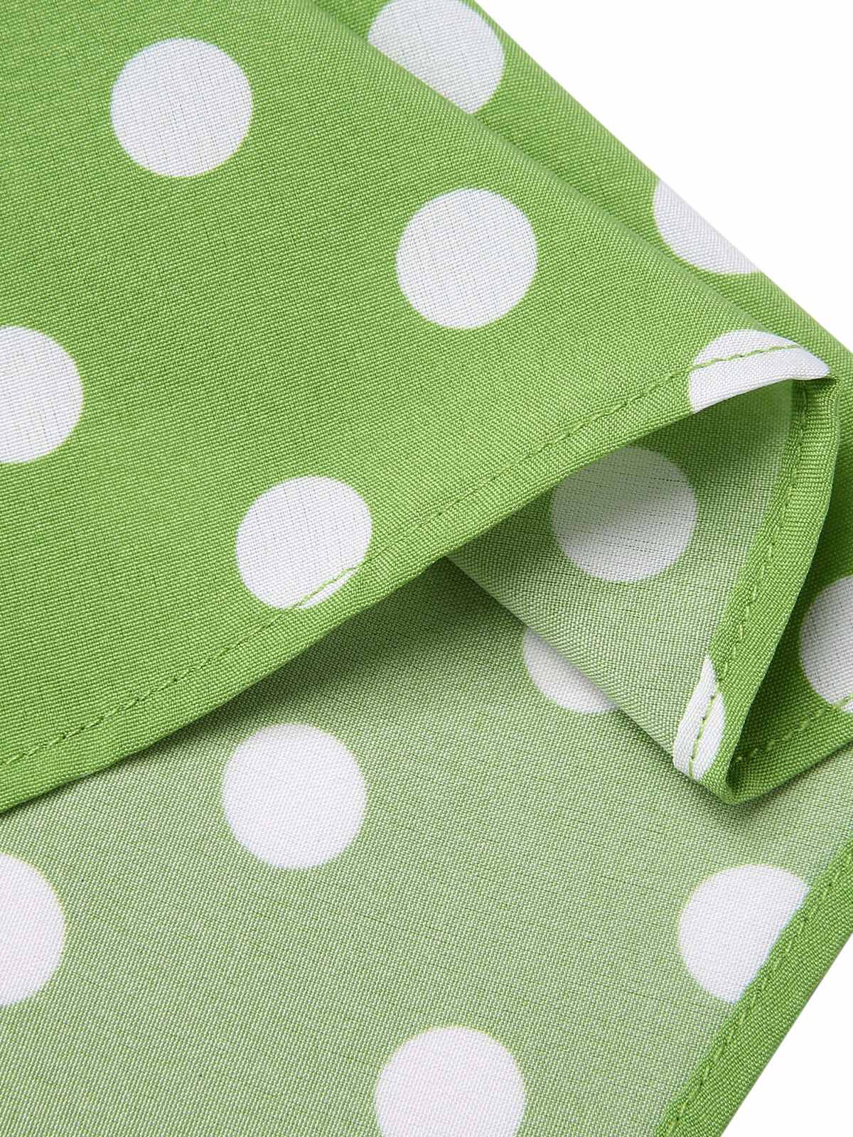 Robe à pois en dentelle verte des années 1950 - Image 7
