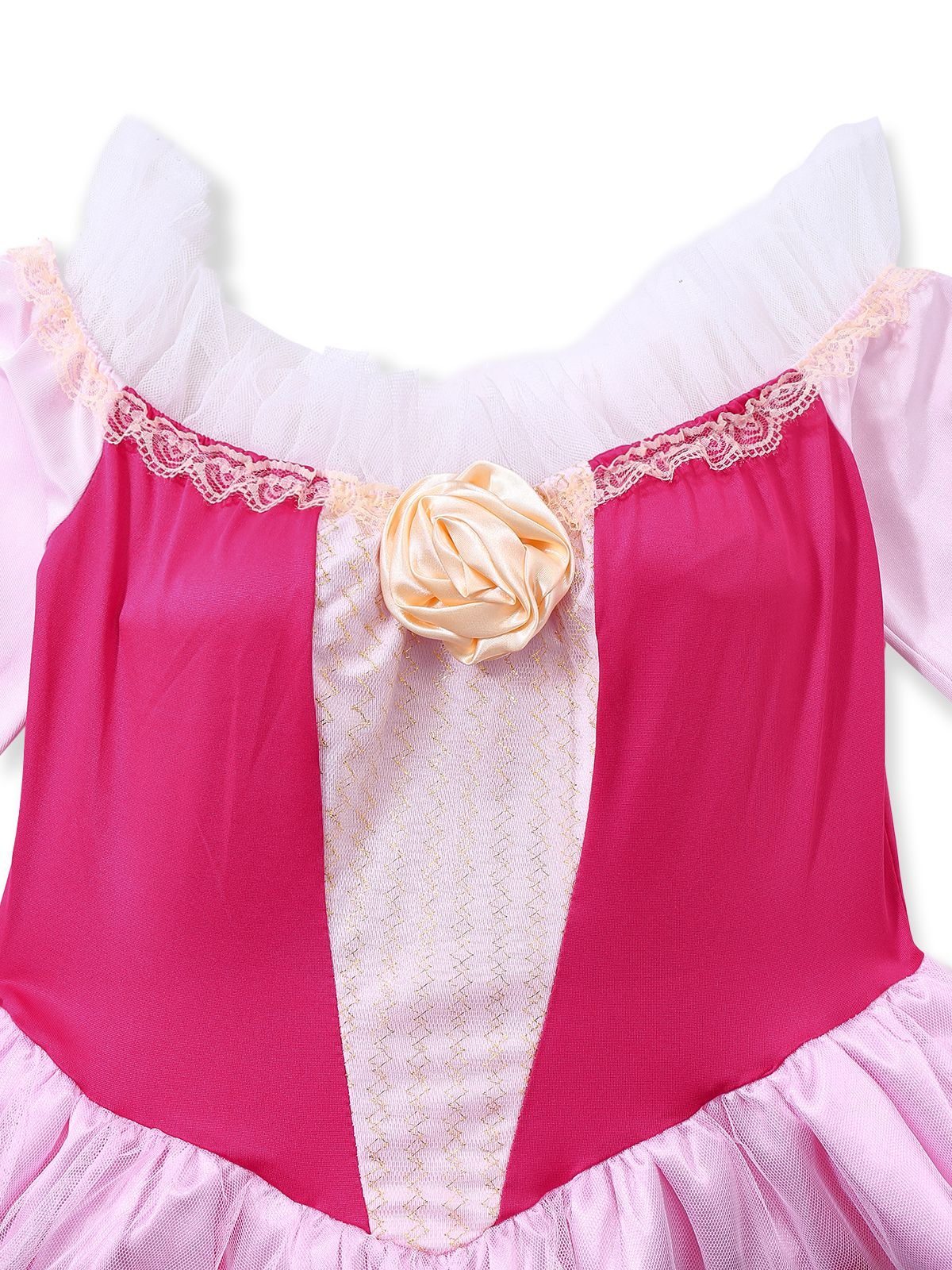 Robe princesse rose en tulle à épaules dénudées style Pinkie Pie des années 1940 - Image 5