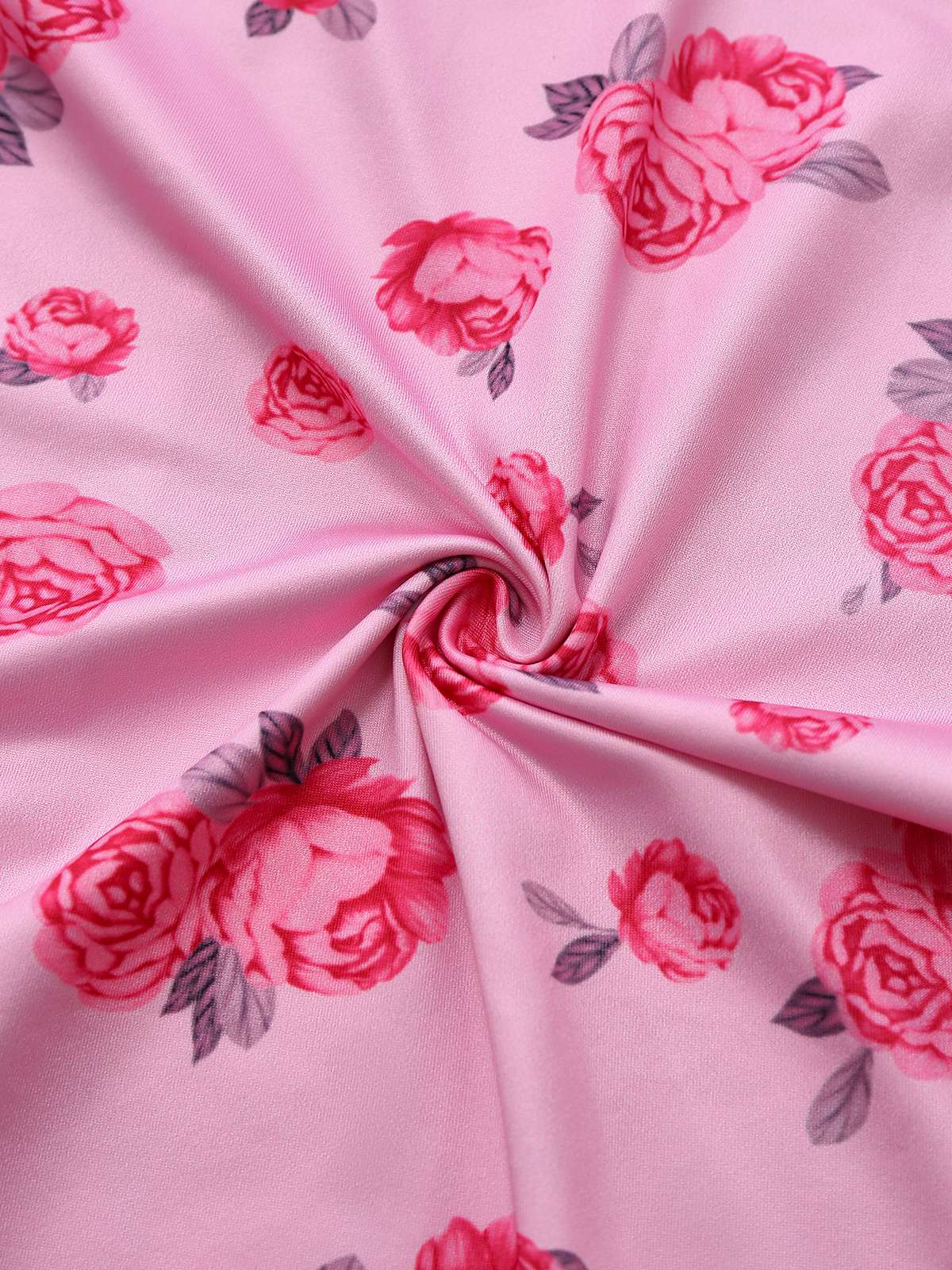 Robe queue de poisson à col bénitier rose années 1930 - Image 5