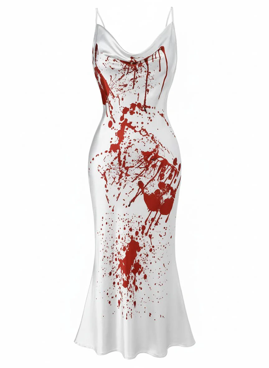 Robe rose en queue de poisson d'Halloween des années 1960 - Image 6