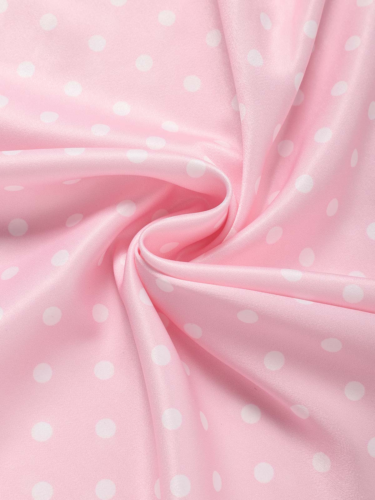[Prévente] Robe Rose à Pois Satin Sirène Années 1930 - Image 6