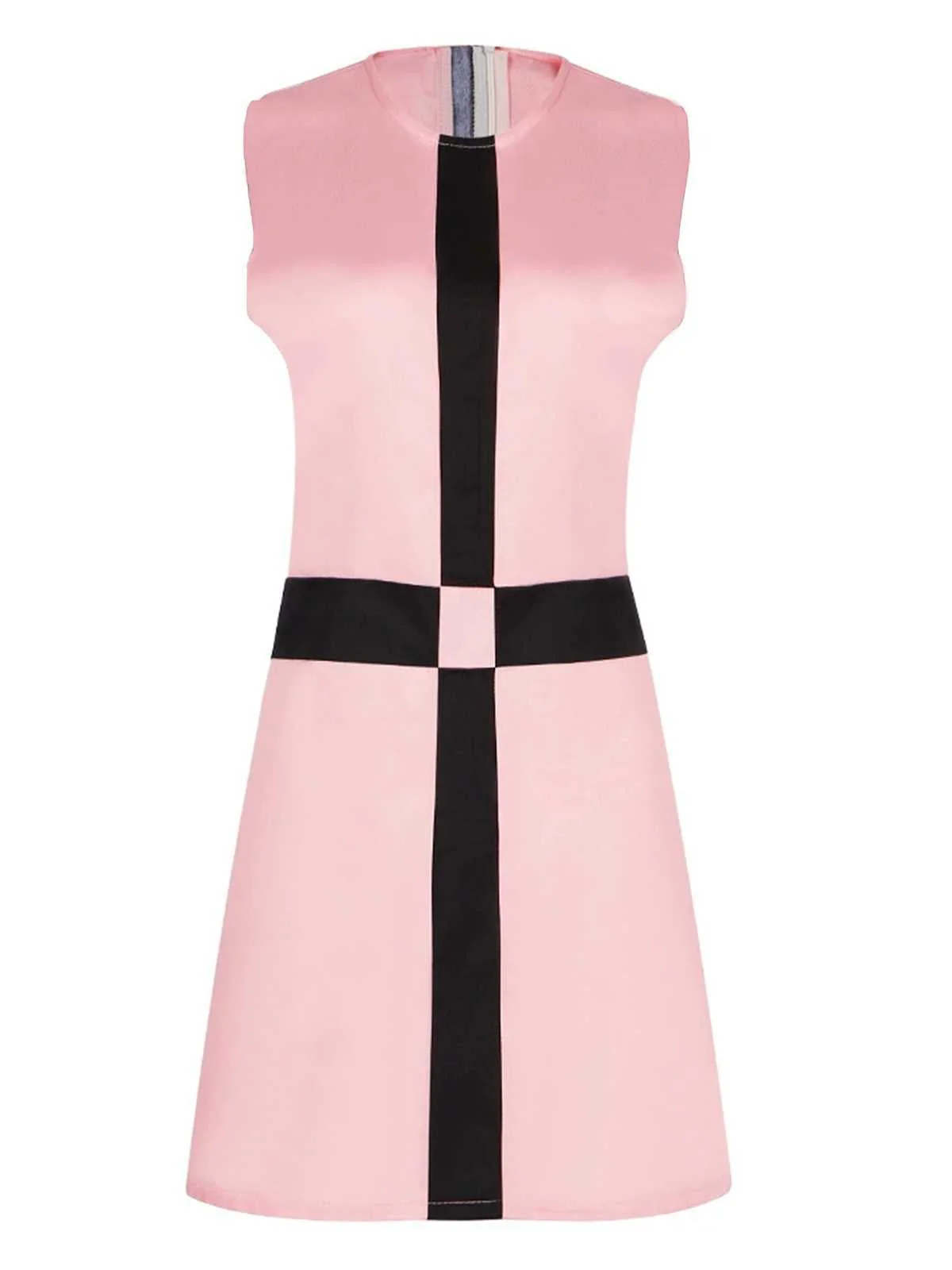 Robe rose sans manches du Gambit de la Dame années 1960