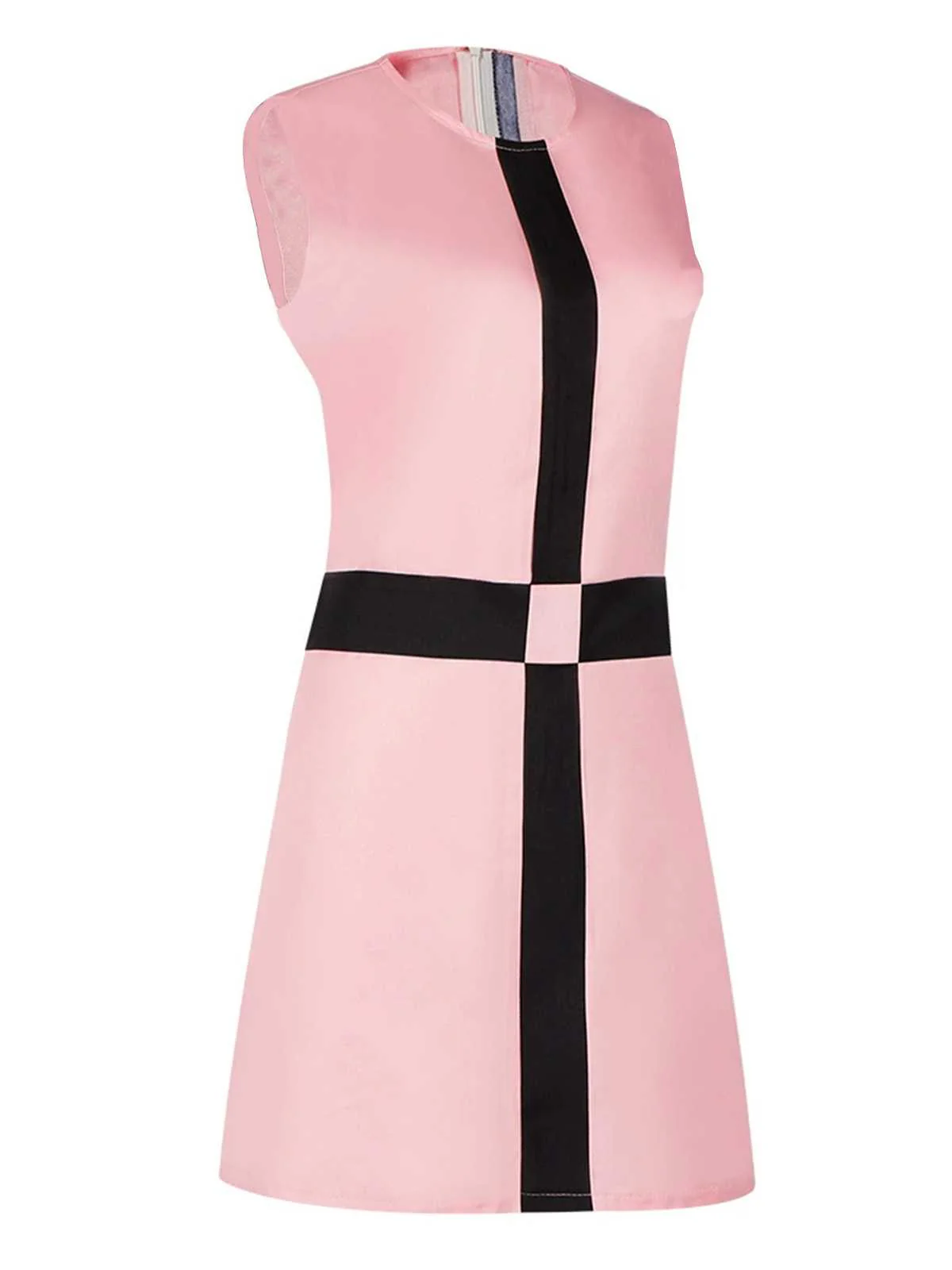Robe rose sans manches du Gambit de la Dame années 1960 - Image 2