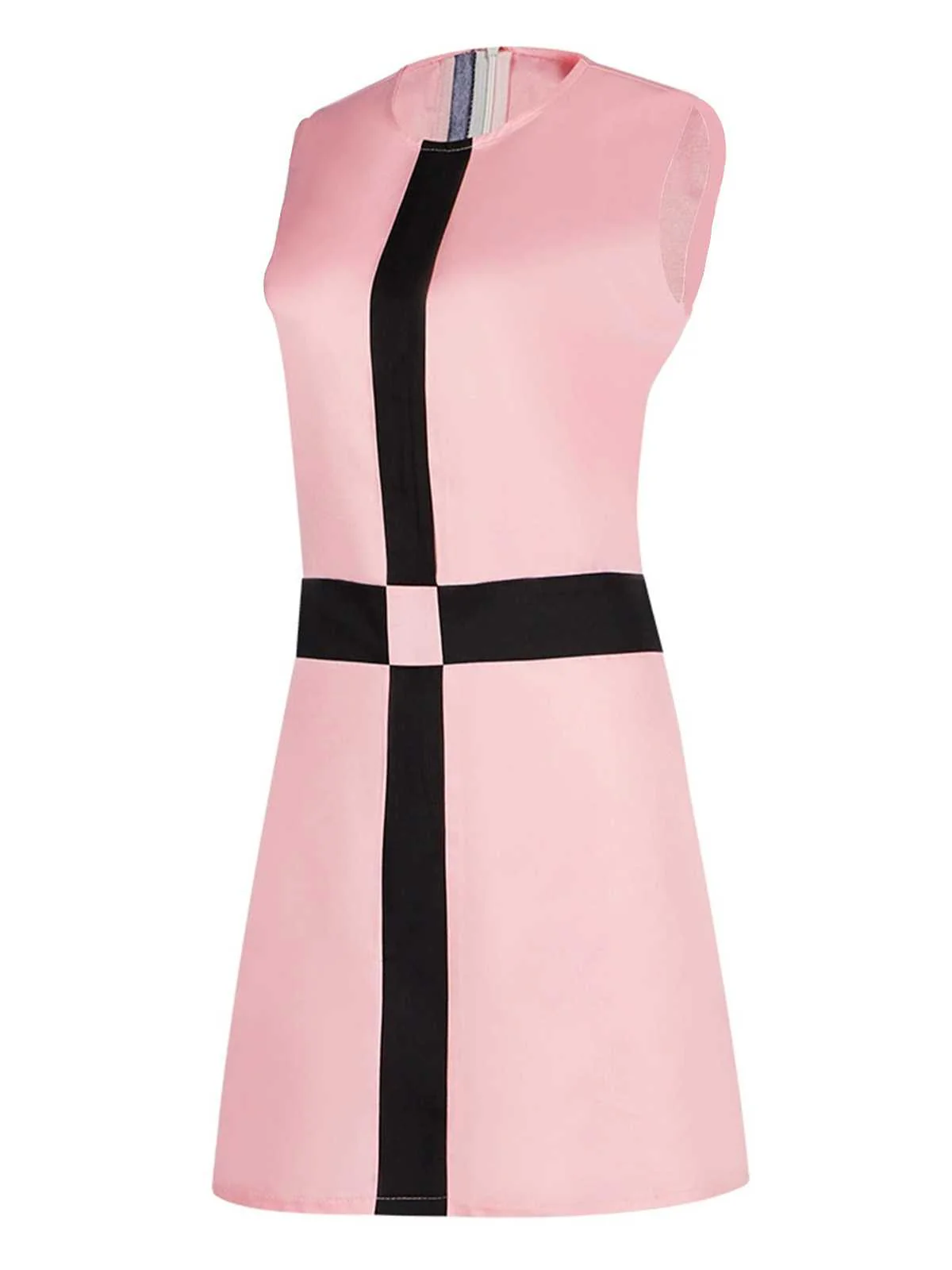 Robe rose sans manches du Gambit de la Dame années 1960 - Image 3