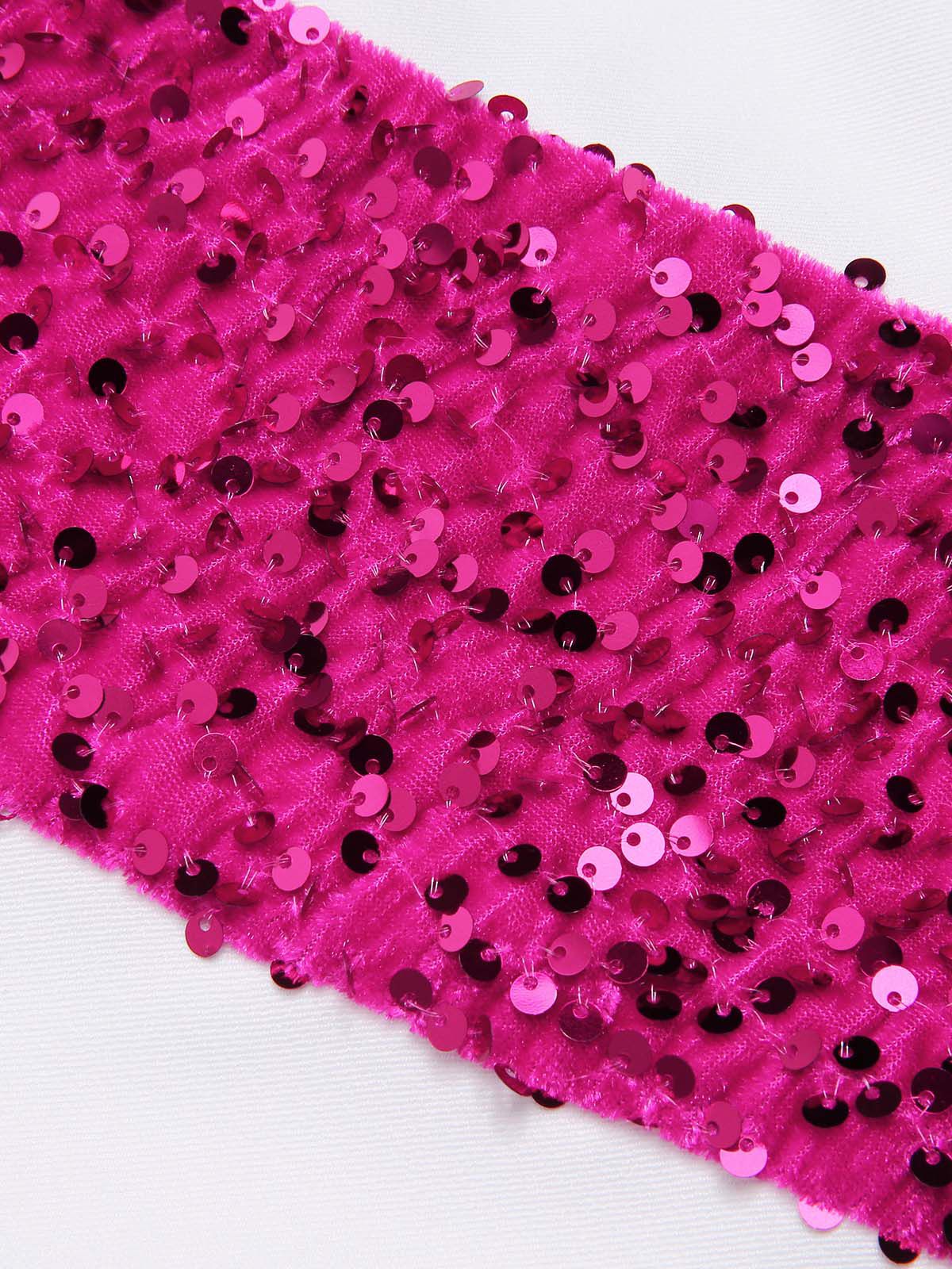 Robe rose à une épaule en forme de canne à sucre des années 1960 - Image 6