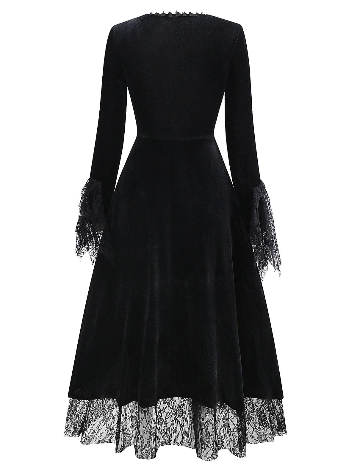 Robe rouge à motif reine des vampires Halloween années 1930 - Image 2